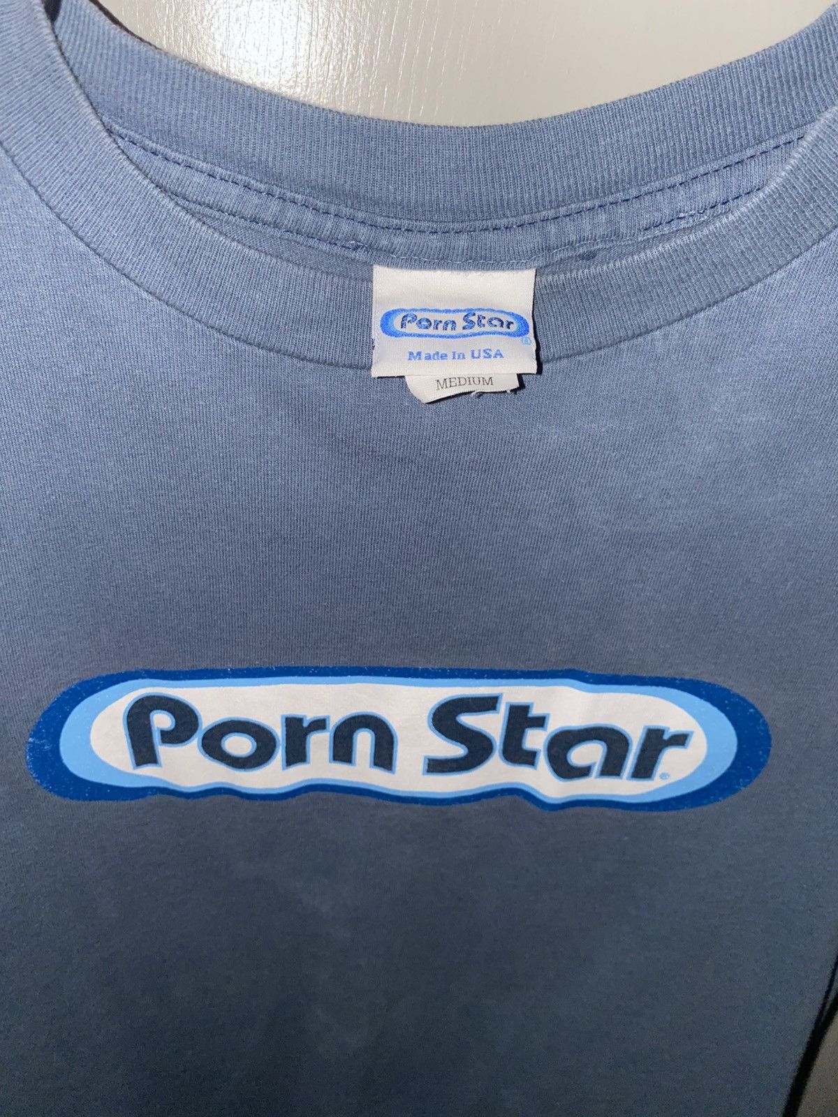 Vintage Vintage 90s Porn Star Blue T-Shirt | Grailed