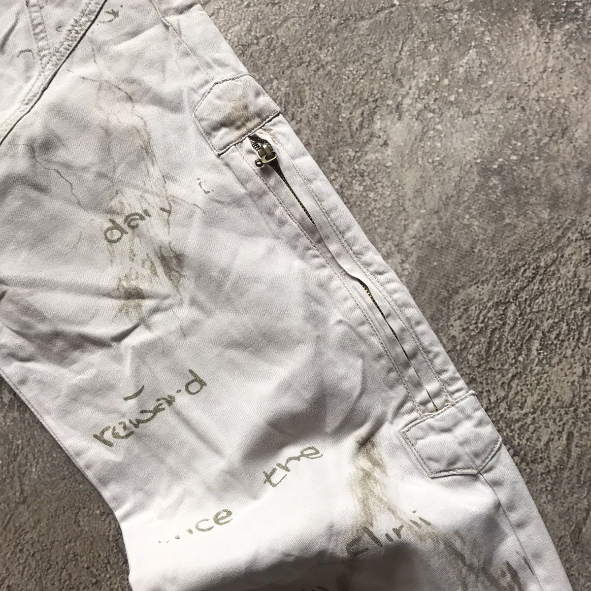 Vintage Vintage 90s Japanese Baggy Cargo Pants Skater Grunge Logo 28 Size 28" / US 6 / IT 42 - 4 Thumbnail