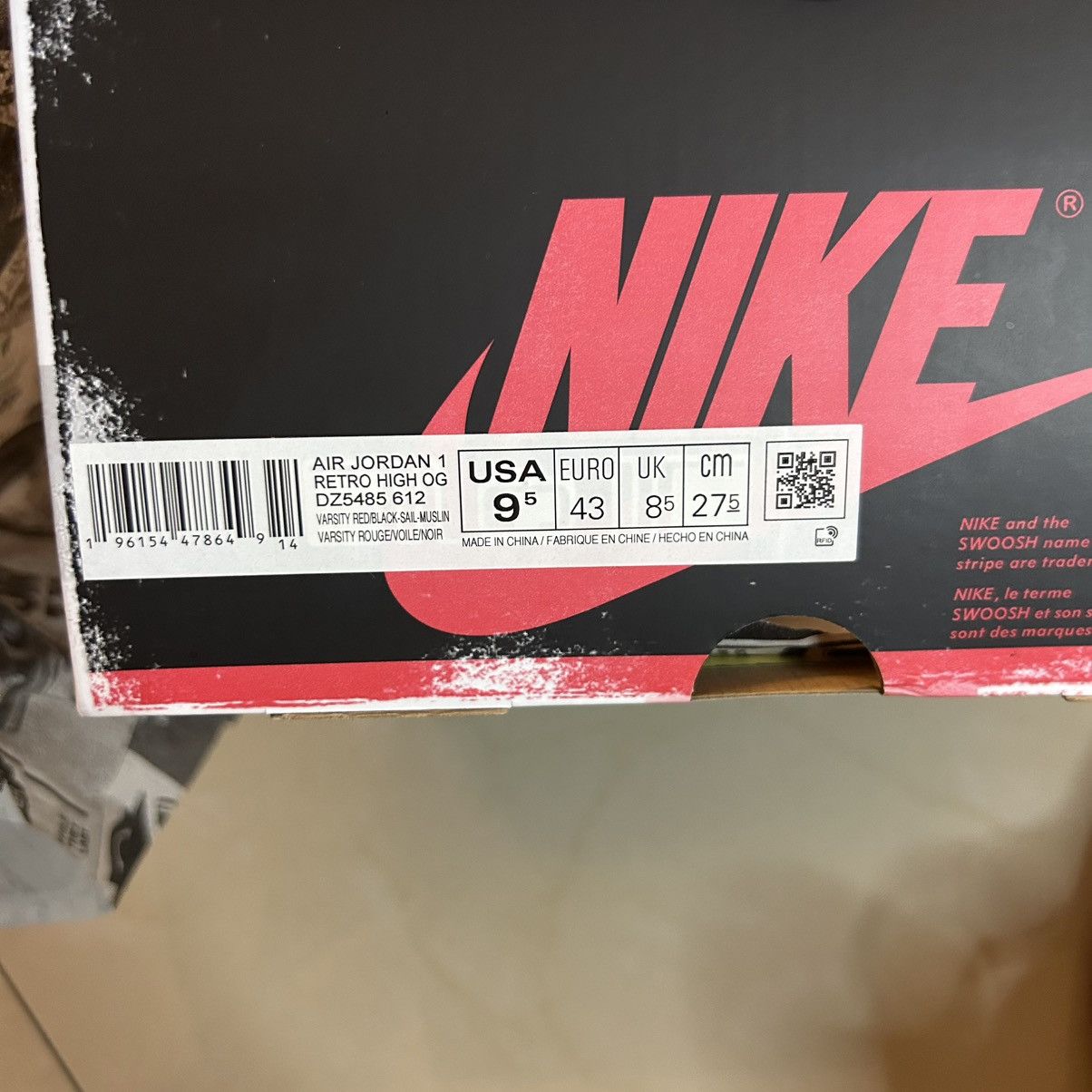 Jordan Brand Jordan 1 Chicago Lost n Found Size US 9.5 / EU 42-43 - 7 Thumbnail