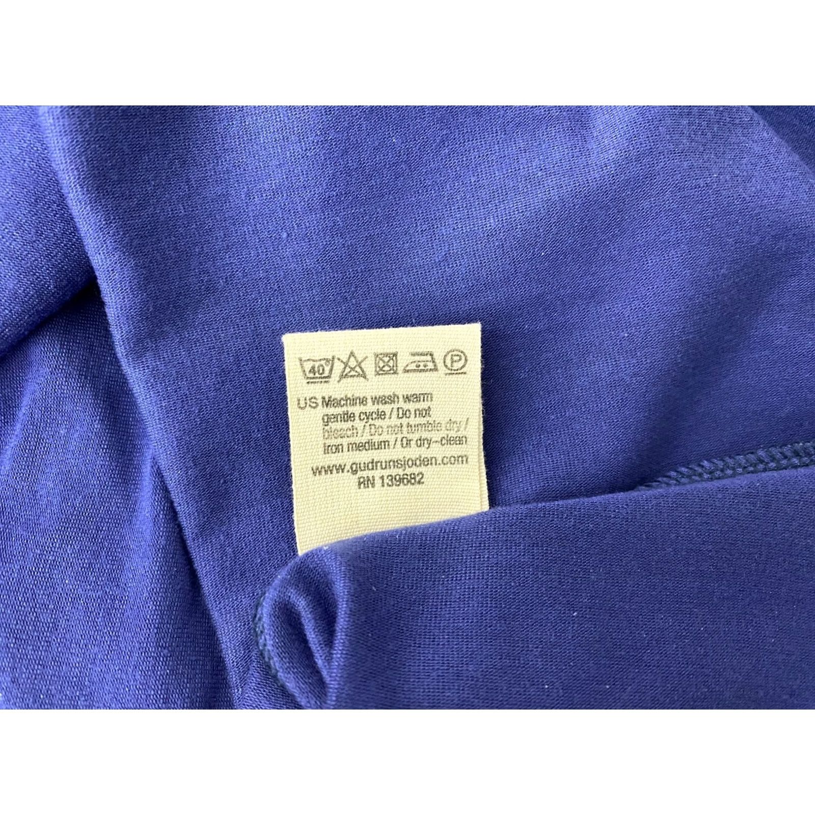 Vintage Gudrun Sjoden Dress XL Womens Blue Midi Lyocell Size XL / US 12-14 / IT 48-50 - 6 Thumbnail