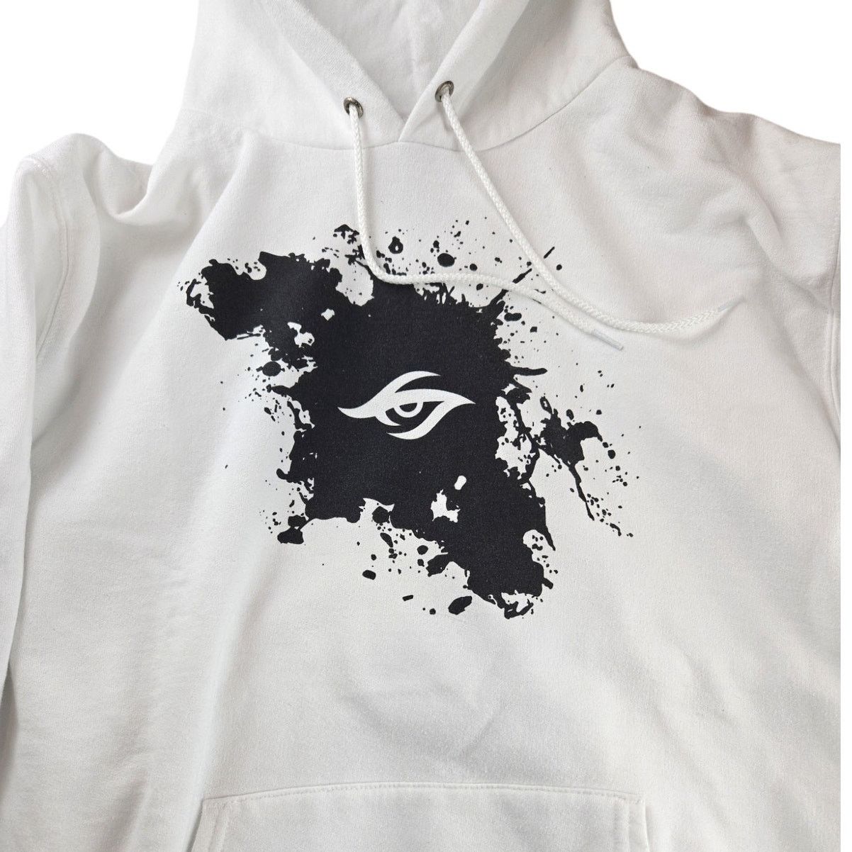 Team Secret X Champion White Hoodie with both Logos XL