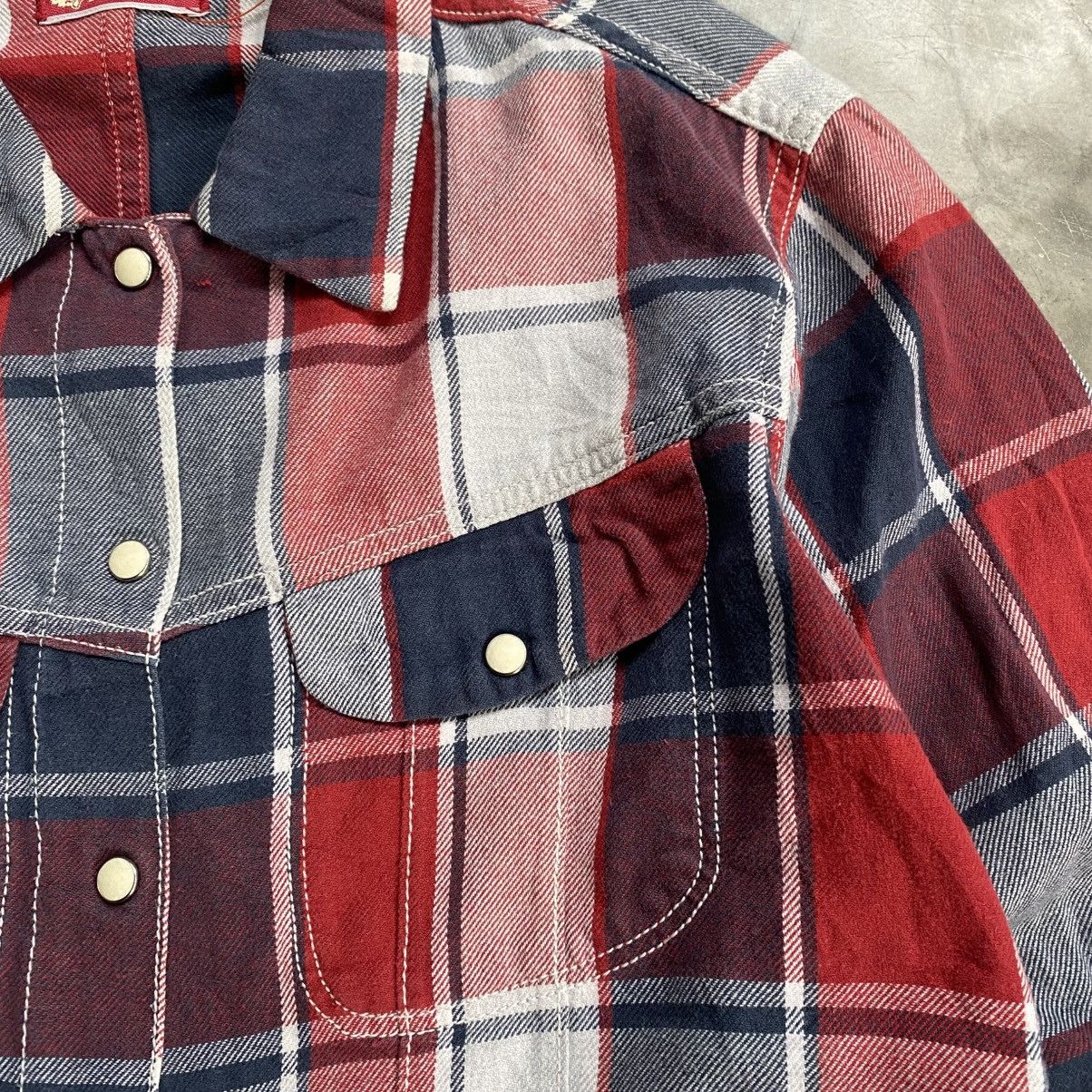 45rpm 90s 45rpm Studio Plaid Flannel Snap Button Ups Shirts Size US M / EU 48-50 / 2 - 5 Thumbnail