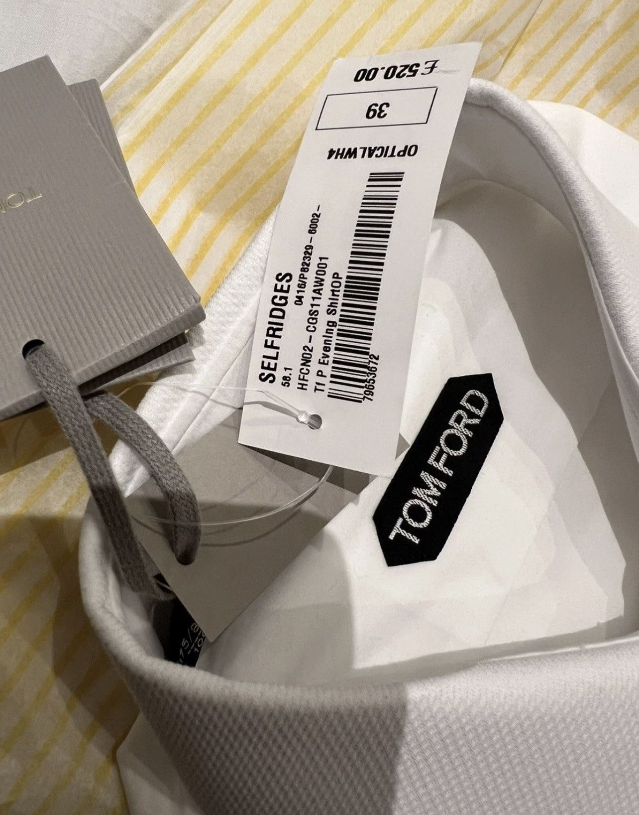 Tom Ford TOM FORD White Dress tuxedo Shirt Size 15 39 Long Sleeves Size US M / EU 48-50 / 2 - 17 Thumbnail