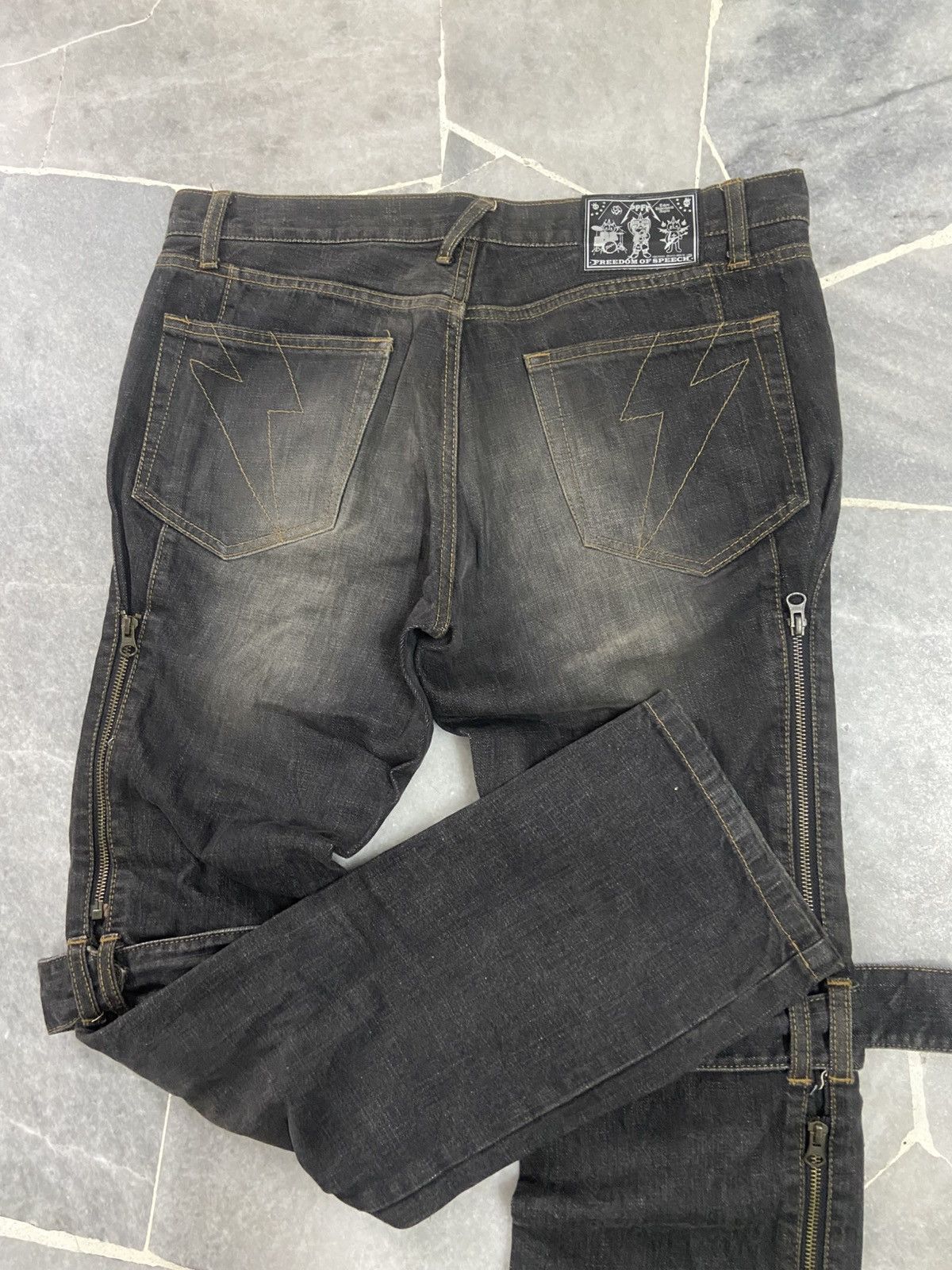 Japanese Brand Japanese Jeans Bondage Zipper PPFM Size US 33 - 4 Thumbnail