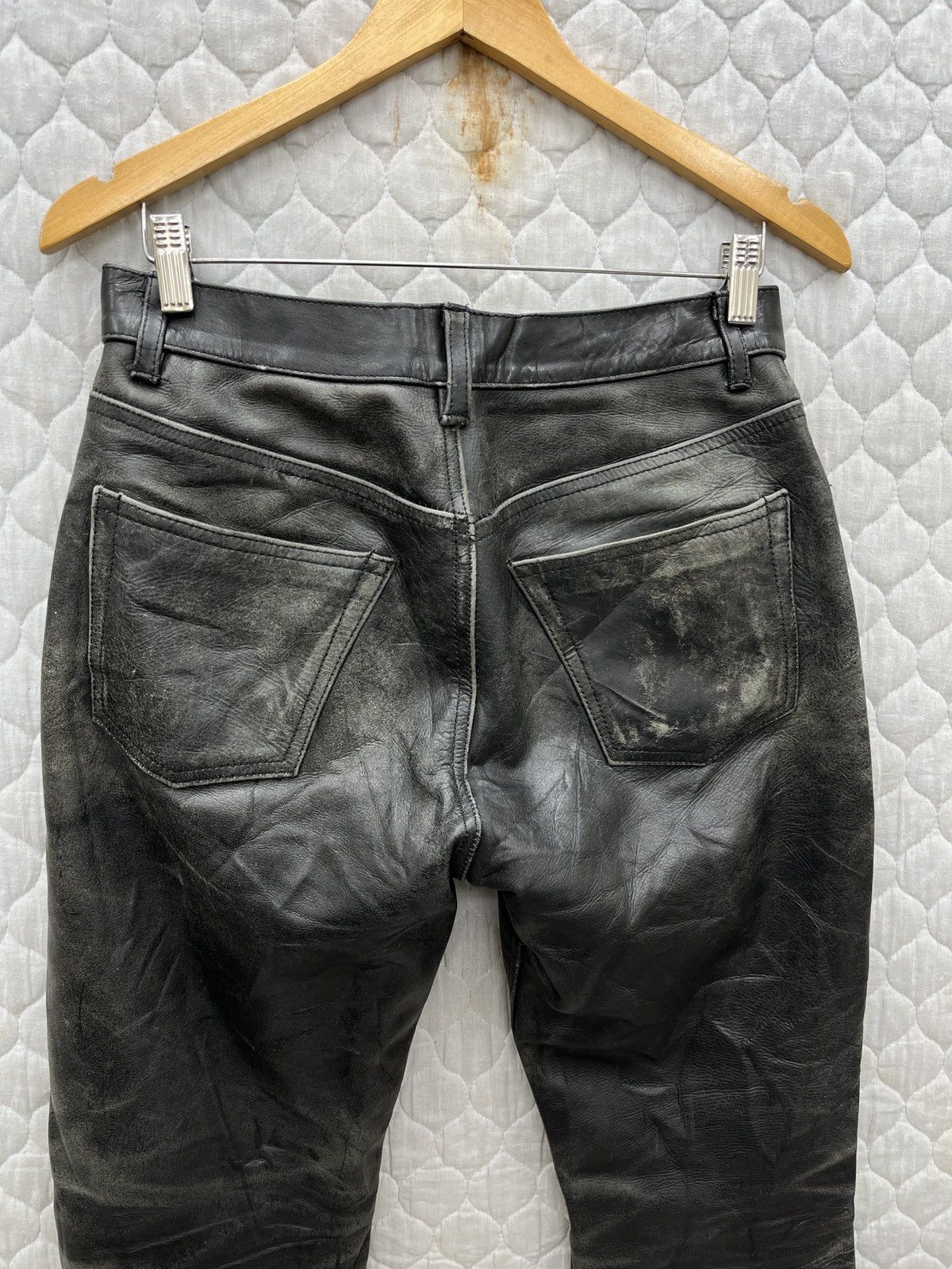 Genuine Leather × Vintage 🔥STEALS🔥 VTG BBH LEATHER PANTS Size US 29 - 12 Thumbnail