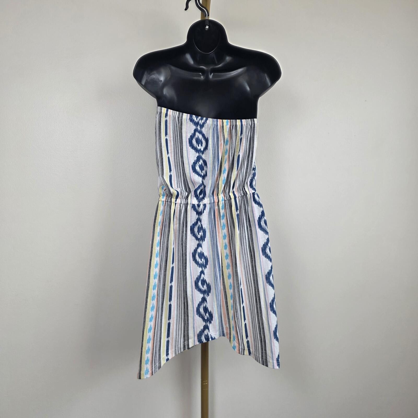 Other Lagaci Y2K Boho Chic Asymmetric Ikat Strapless dress sz L Size L / US 10 / IT 46 - 4 Thumbnail