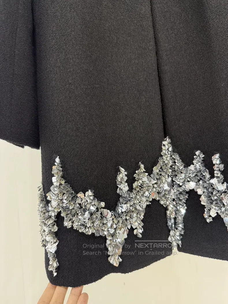Chanel Chanel 22A black and silver sequin heavy industry jacket Size XS / US 0-2 / IT 36-38 - 3 Thumbnail