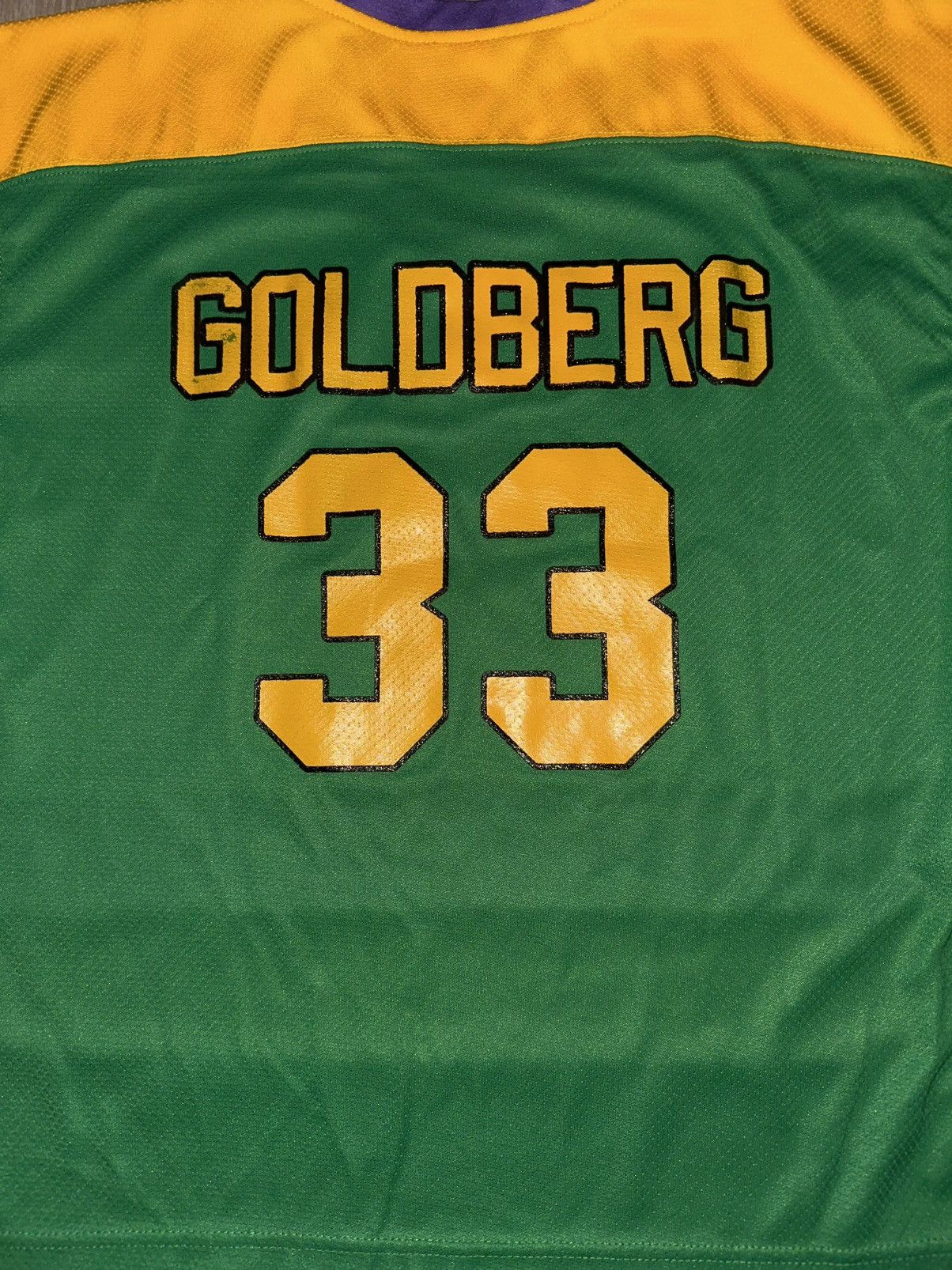 NHL × Vintage Vintage D2 Mighty Ducks Goldberg 33 Jersey Size US S / EU 44-46 / 1 - 4 Thumbnail