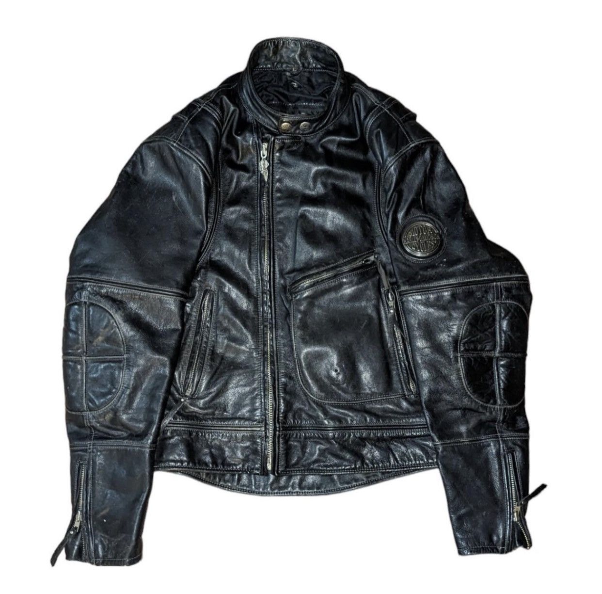 Harley Davidson Vintage Harley Davidson Leather Moto Jacket Size US M / EU 48-50 / 2 - 1 Thumbnail