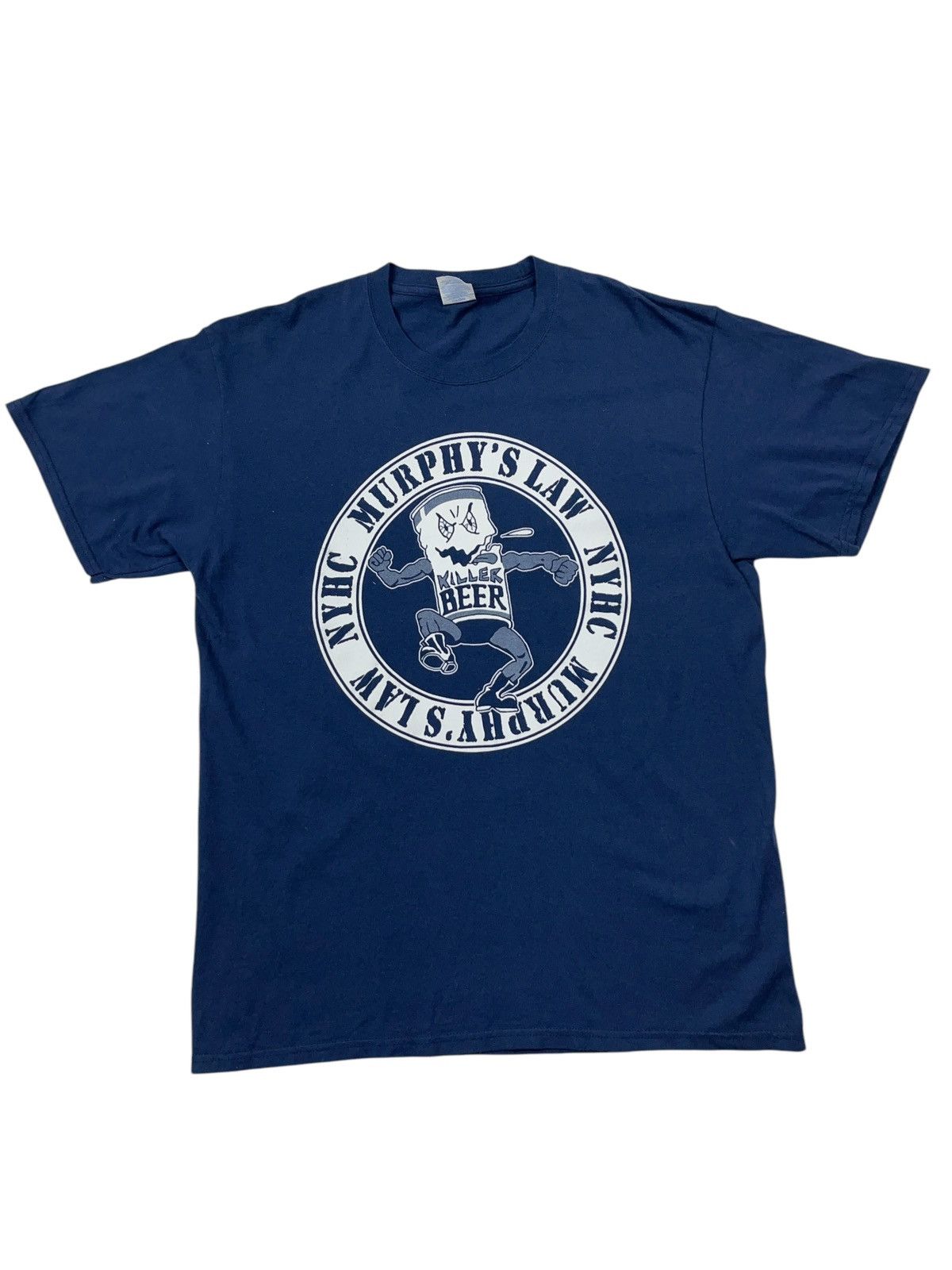 Band Tees × Vintage Vintage 00s Murphy’s Law NYHC T-shirt Killer Beer Hardcore Size US L / EU 52-54 / 3 - 1 Thumbnail
