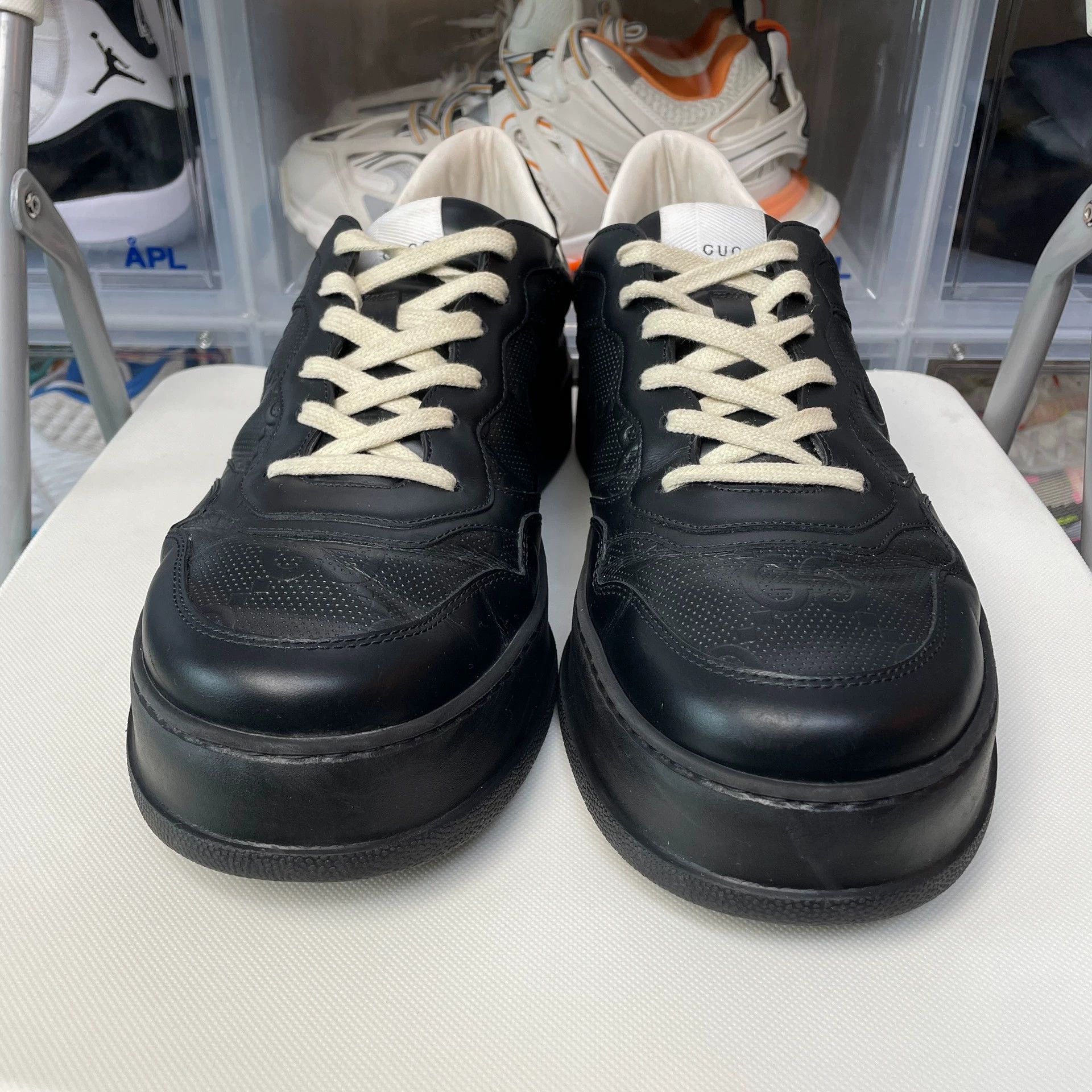 Gucci GUCCI Chunky Black Sneaker 46.5 OG Box Size US 13 / EU 46 - 2 Thumbnail