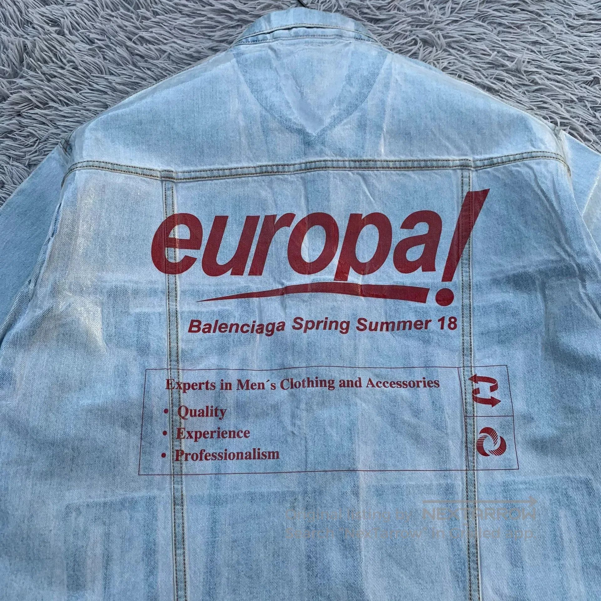 Balenciaga Balenciaga 18SS Coated Denim Jacket. Size US S / EU 44-46 / 1 - 4 Thumbnail