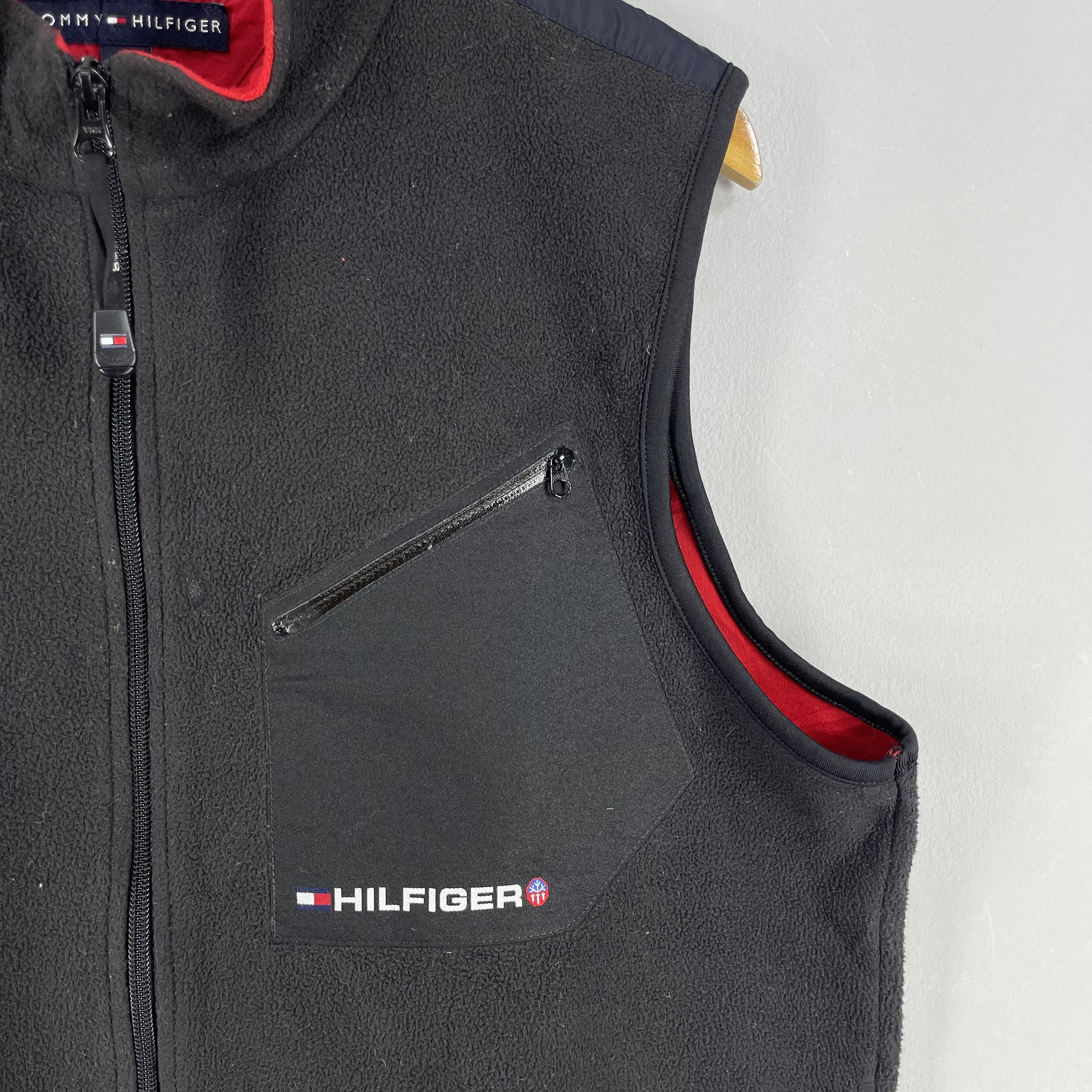 Tommy Hilfiger Vintage 90s TOMMY HILFIGER Fleece Vest Jacket Zip Up Size US M / EU 48-50 / 2 - 2 Thumbnail