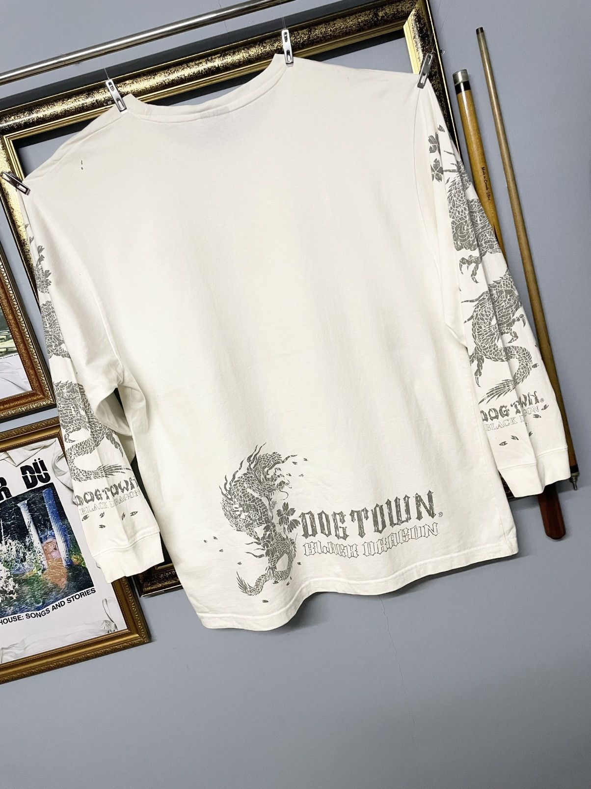 Designer Vintage Og 1990s Dogtown Black Dragon Embroidery Longsleeve Size US XL / EU 56 / 4 - 9 Thumbnail
