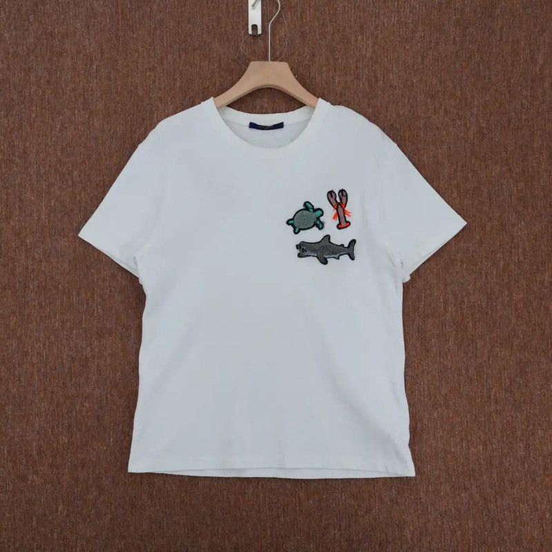 Louis Vuitton Louis Vuitton White Short Sleeve T-Shirt 0089 Size US M / EU 48-50 / 2 - 1 Thumbnail