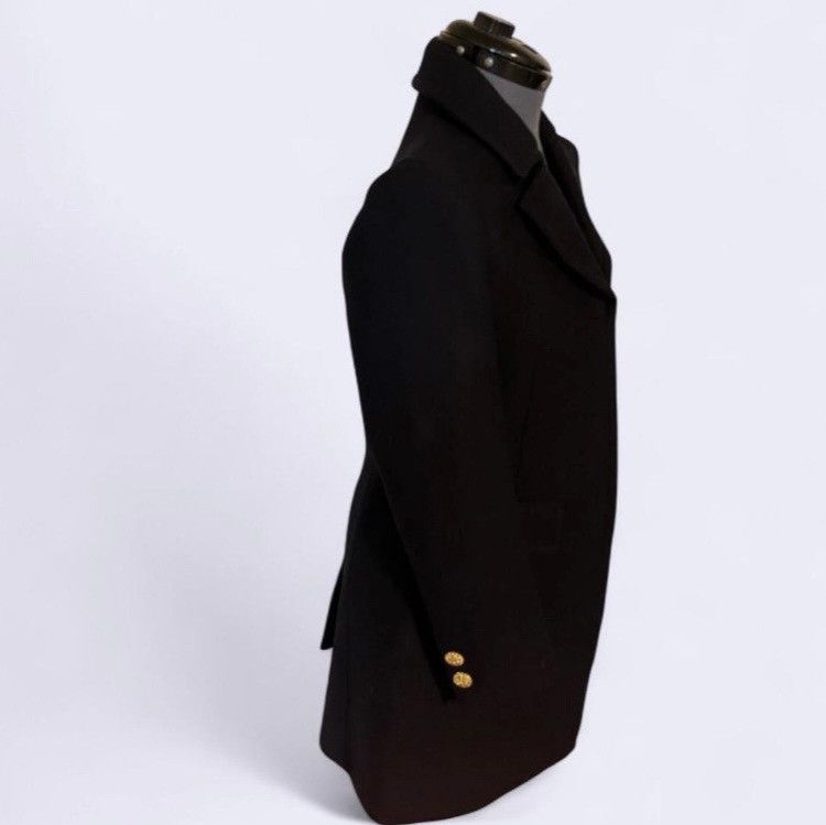 Zara NWT Zara Manteco (Italian Wool) Navy Blue Coat Sz XS Size XS / US 0-2 / IT 36-38 - 7 Thumbnail