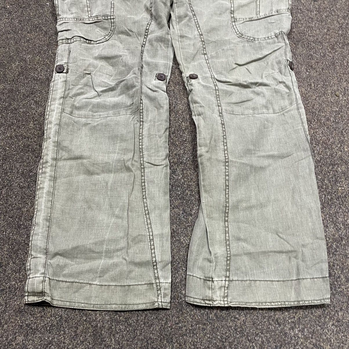 Vintage Vintage Y2K Baggy Cargo Pants Washed Khaki Skate Graphic 34 Size US 34 / EU 50 - 3 Thumbnail