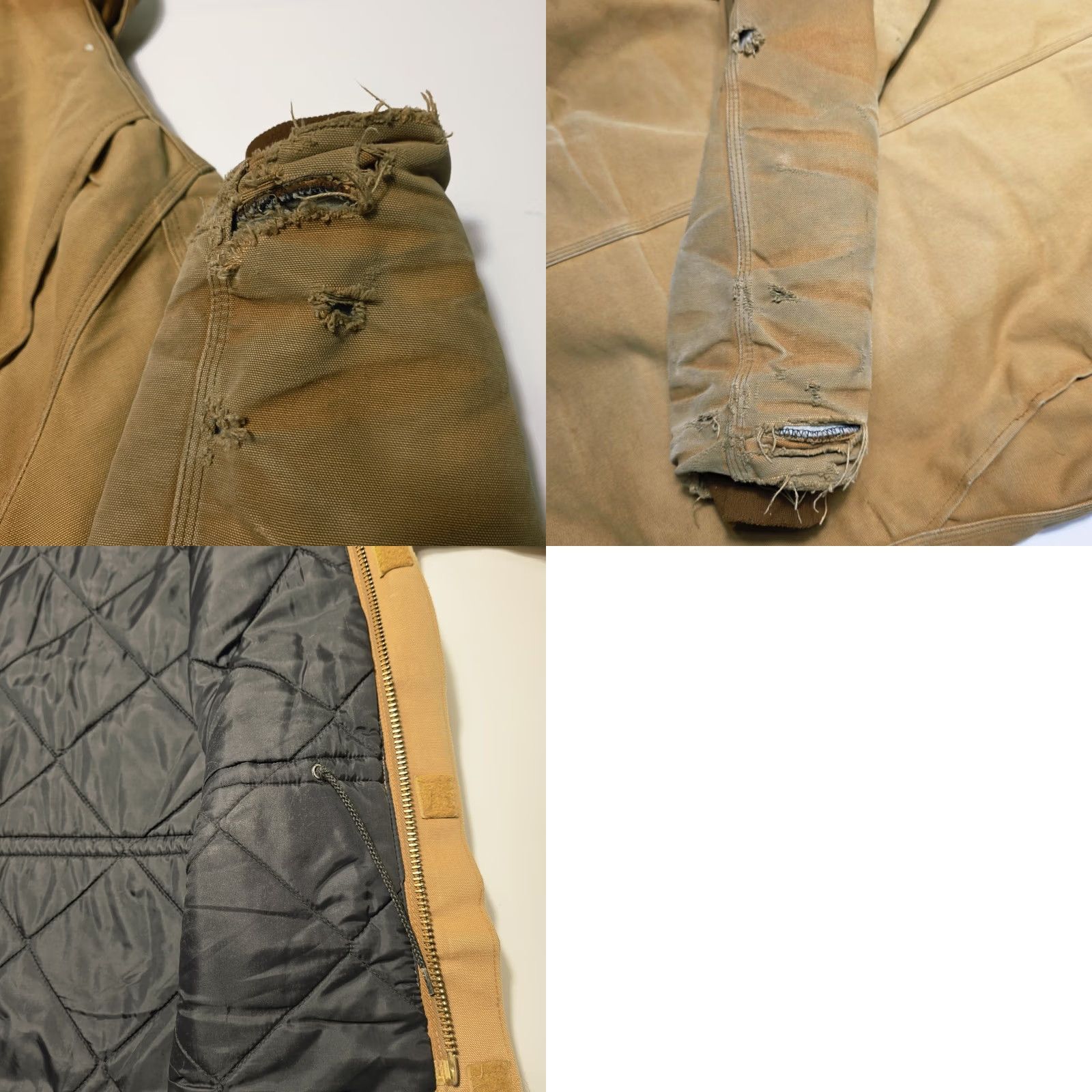 Carhartt VINTAGE Carhartt Mens Quilted Lined Canvas Jacket 2XL C03-BRN USA Made Jacket Coat Mens Black? Brown? Size US XXL / EU 58 / 5 - 9 Thumbnail
