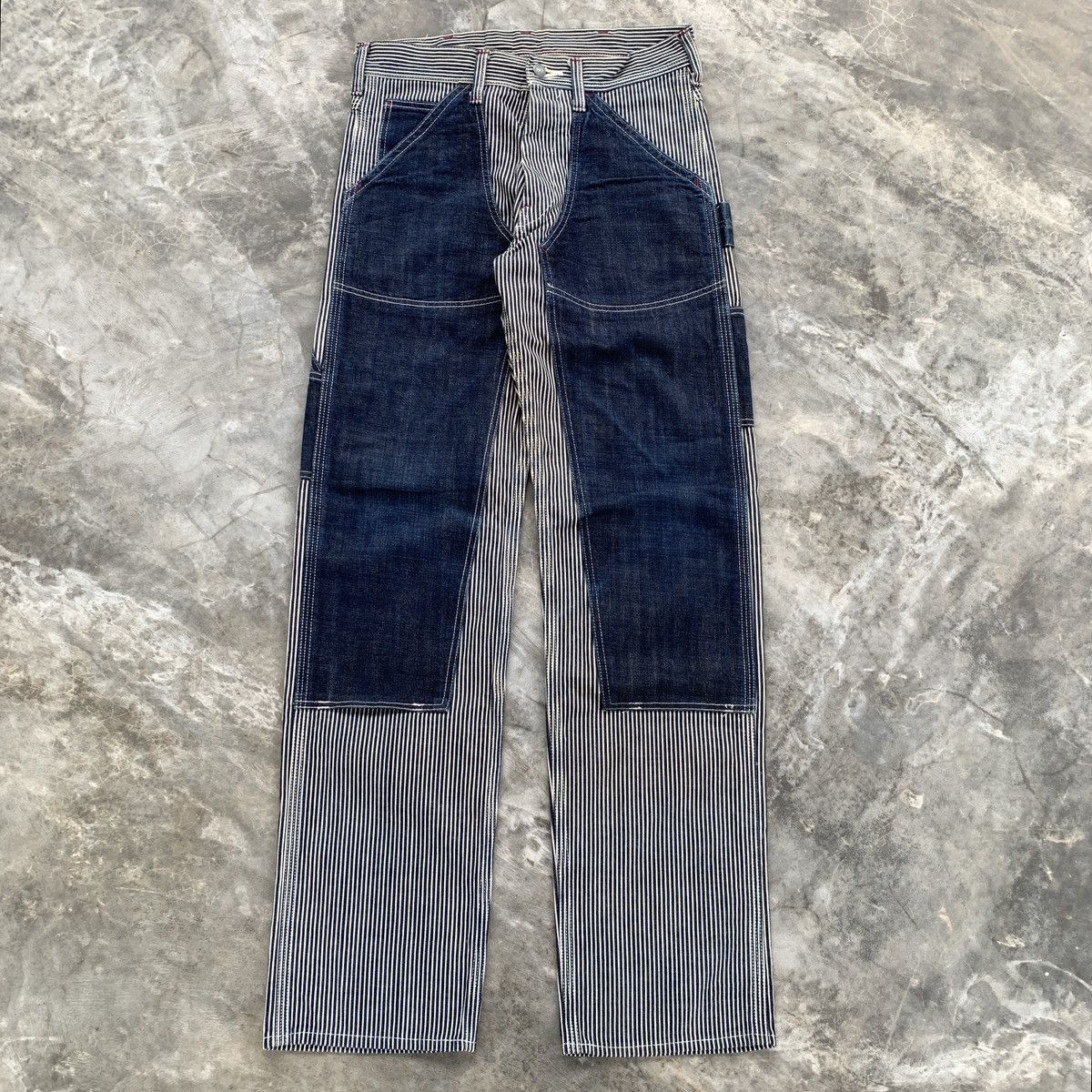 EIGHT-G Vintage Eight-G Hickory Carpenter Double Knee Pants Size US 31 - 1 Thumbnail