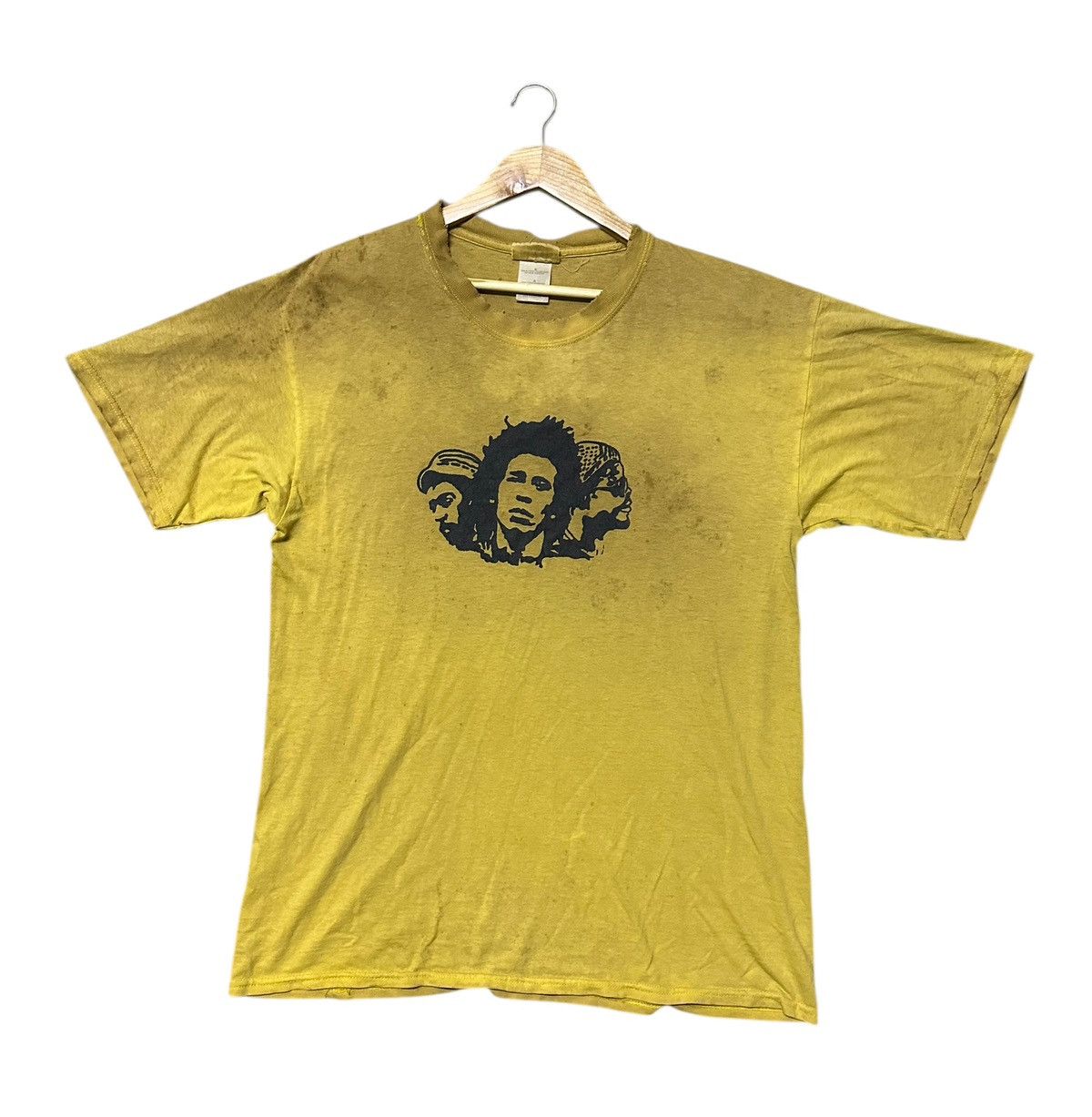 Band Tees Thrased Vintage Bob marley Size US L / EU 52-54 / 3 - 1 Thumbnail