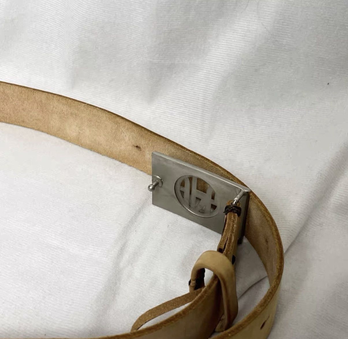 Jean Paul Gaultier Jean Paul Gaultier Box Logo Leather Belt J29 Size ONE SIZE - 6 Thumbnail