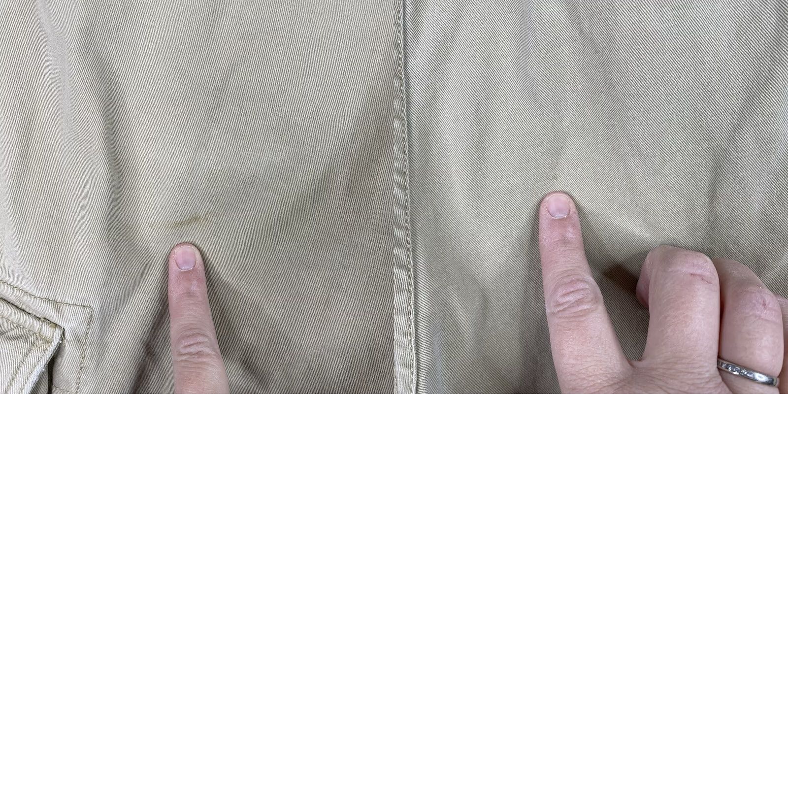 Ralph Lauren VINTAGE Ralph Lauren POLO JEANS CO Cargo Shorts 36 Beige Distressed Grunge Men Cargo Pocket Beig e/Cargo/Grunge Mens Size US XL / EU 56 / 4 - 9 Thumbnail