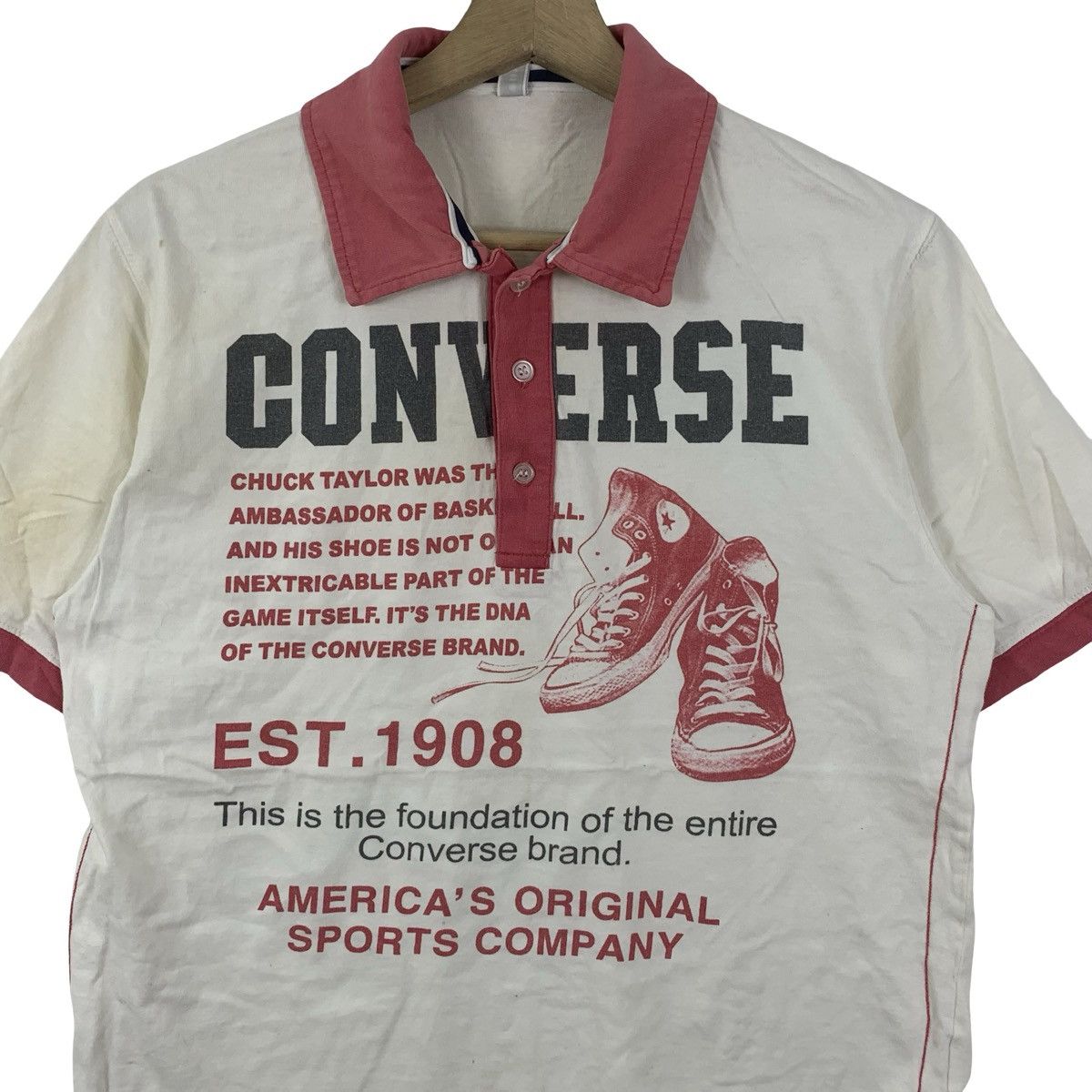 Converse Vintage CONVERSE ALL STAR Chuck Taylor Polo Tee Shirt Size US S / EU 44-46 / 1 - 6 Thumbnail