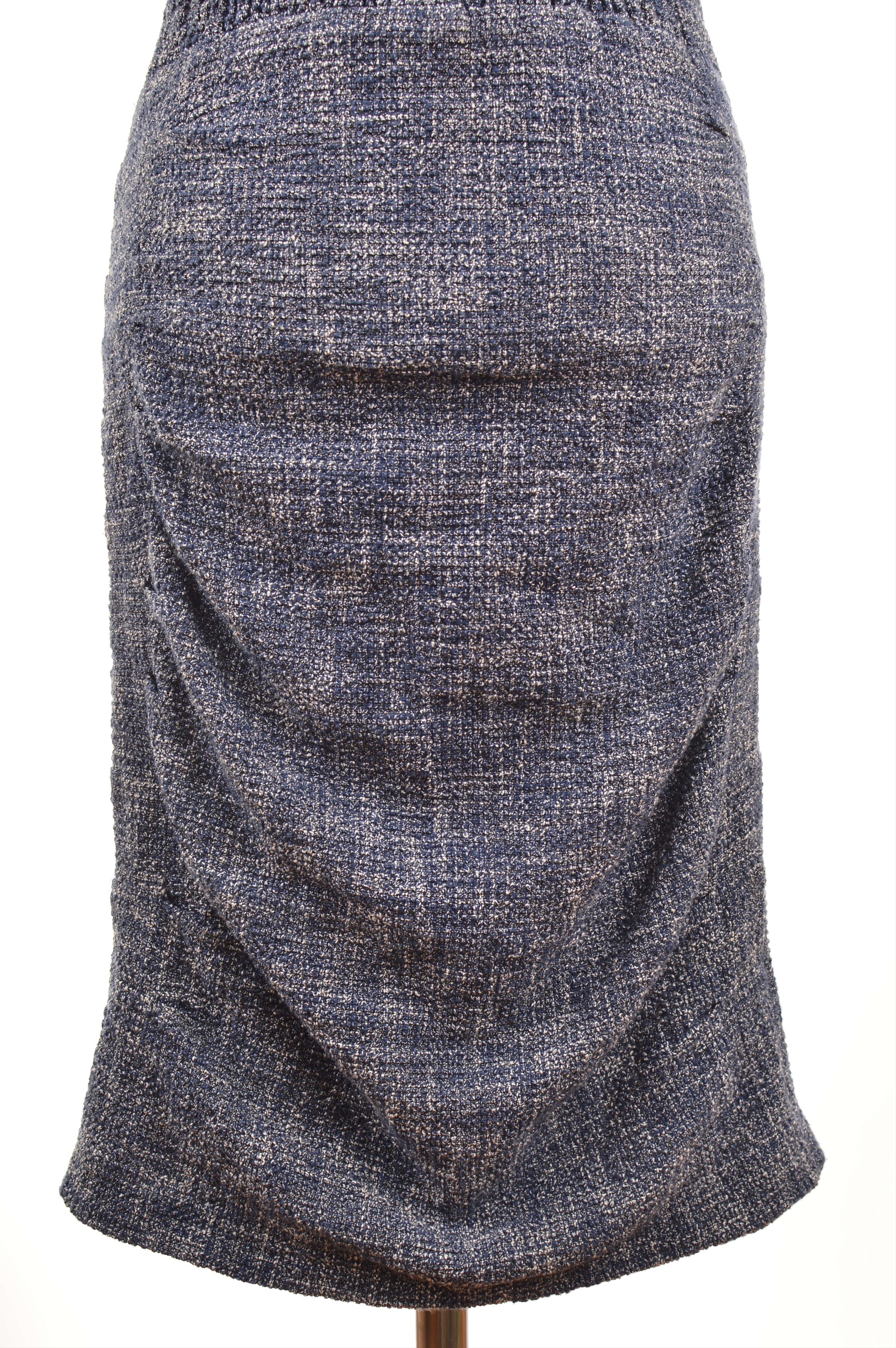 Maje Maje Rought Tweed Blue Dress Size M / US 6-8 / IT 42-44 - 3 Thumbnail