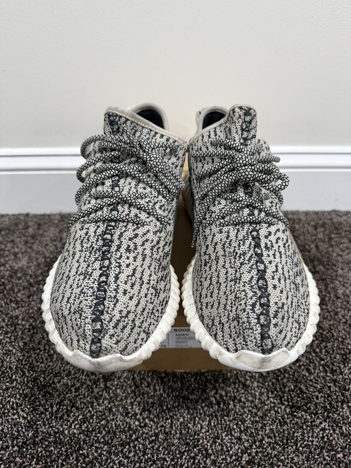 Adidas Adidas Yeezy Boost 350 OG “Turtledove” 2015 Grey Sneakers Size US 10 / EU 43 - 3 Thumbnail