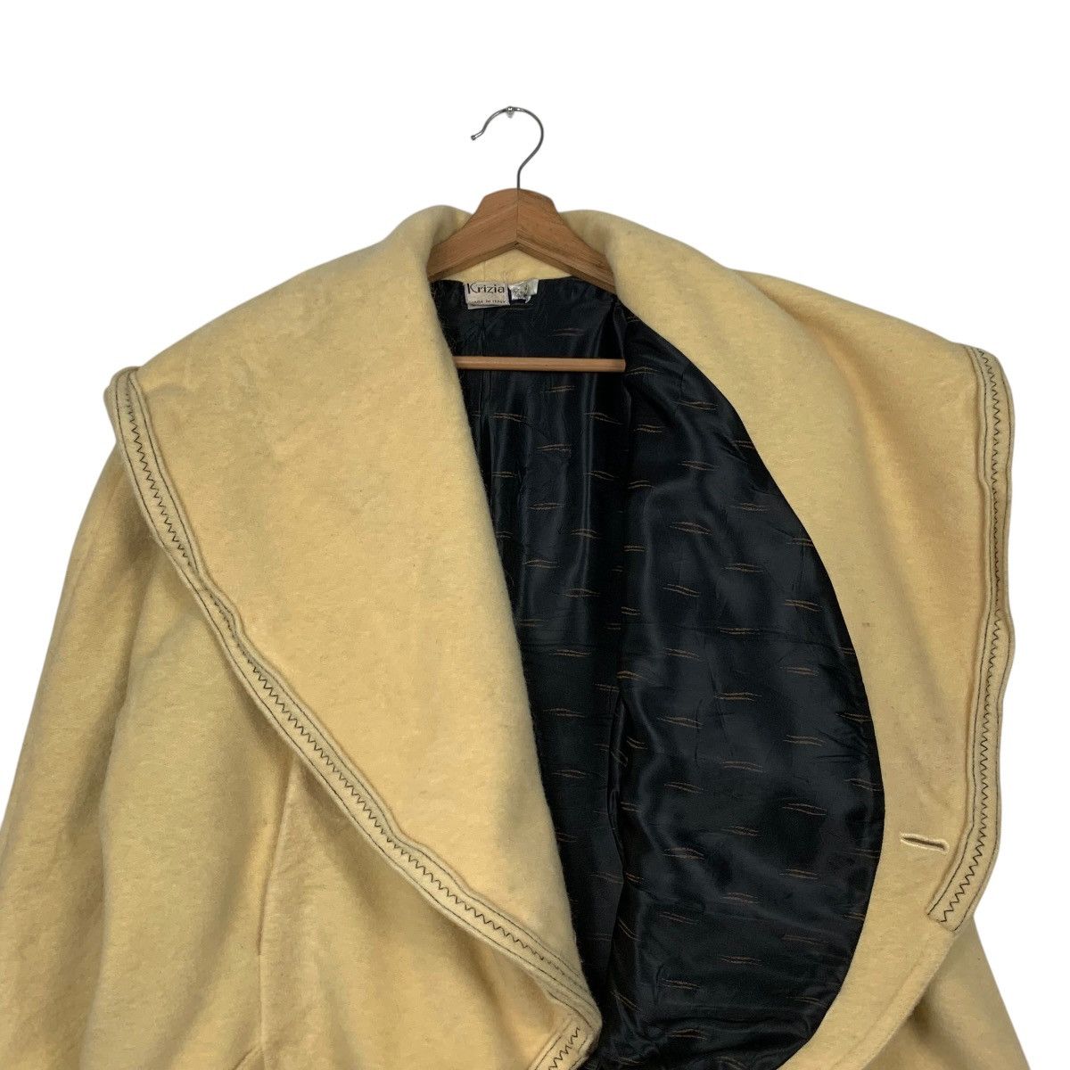Krizia Uomo Vintage 90's KRIZIA Asymmetrical Wool Jacket #2874-C130 Size M / US 6-8 / IT 42-44 - 9 Thumbnail