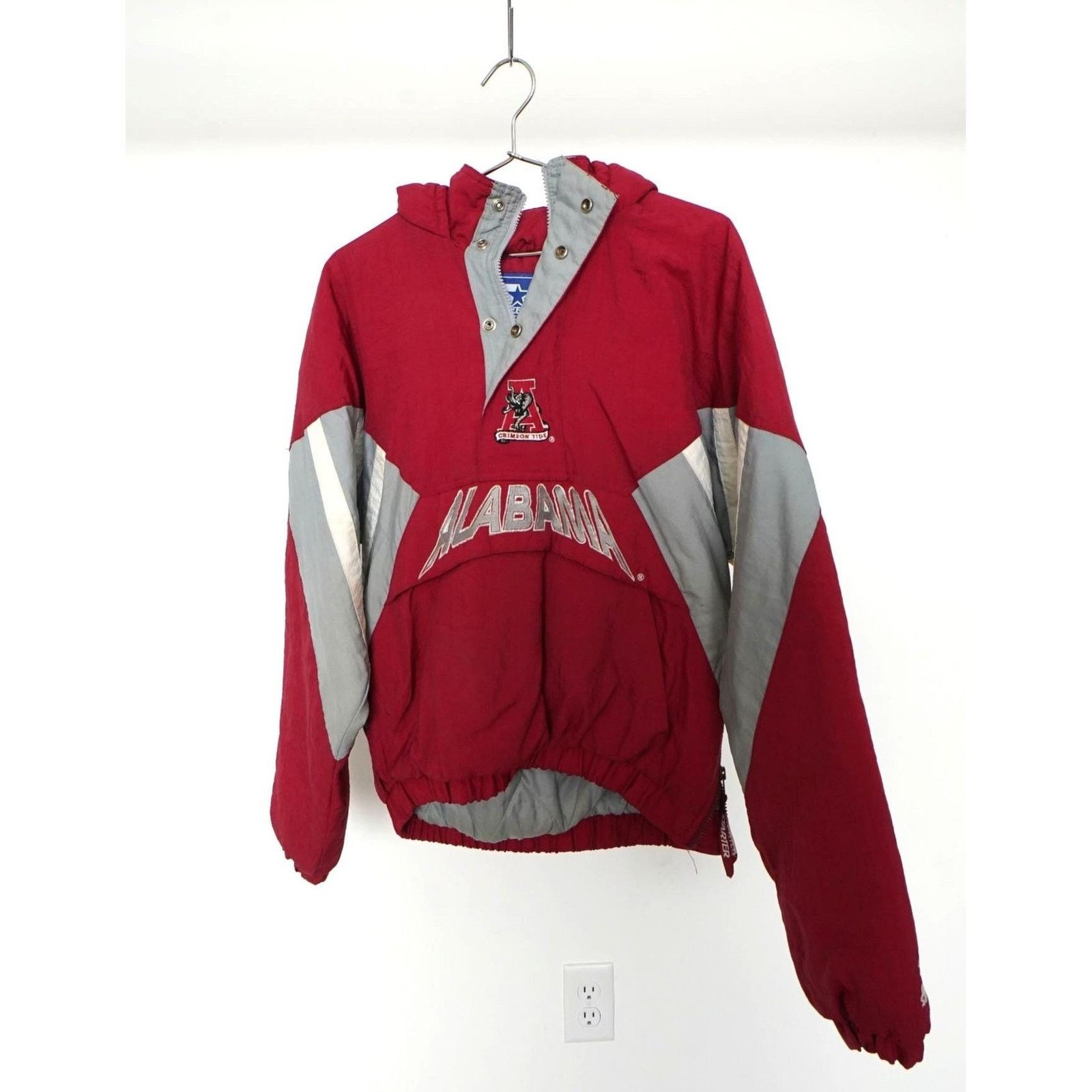 VTG Starter Alabama Crimson Tide Pullover Puffer Jacket XL