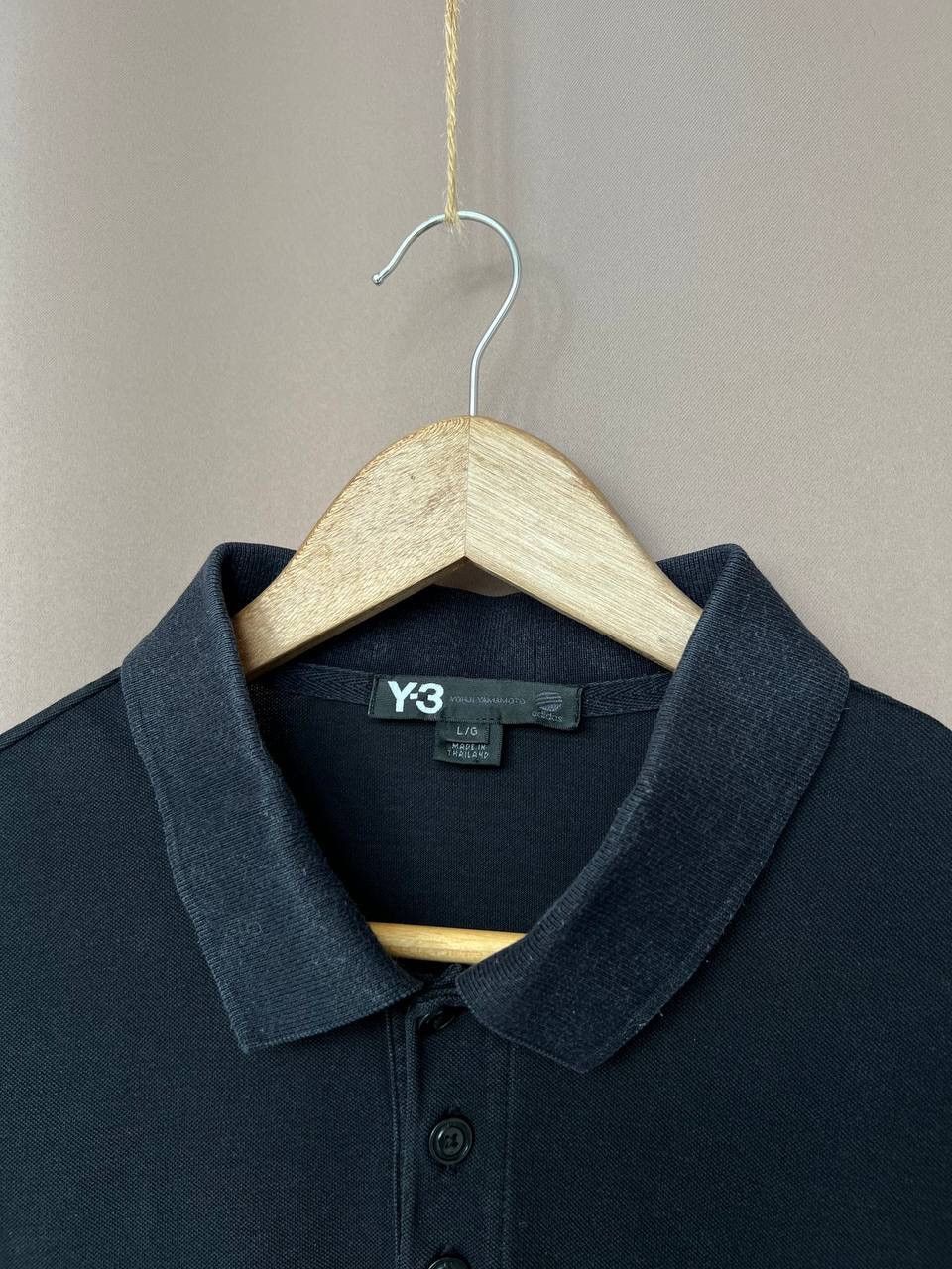 Yohji Yamamoto Y-3 Yohji Yamamoto Polo Shirt Mens Size M/L Sleeve Logo Size US L / EU 52-54 / 3 - 10 Thumbnail