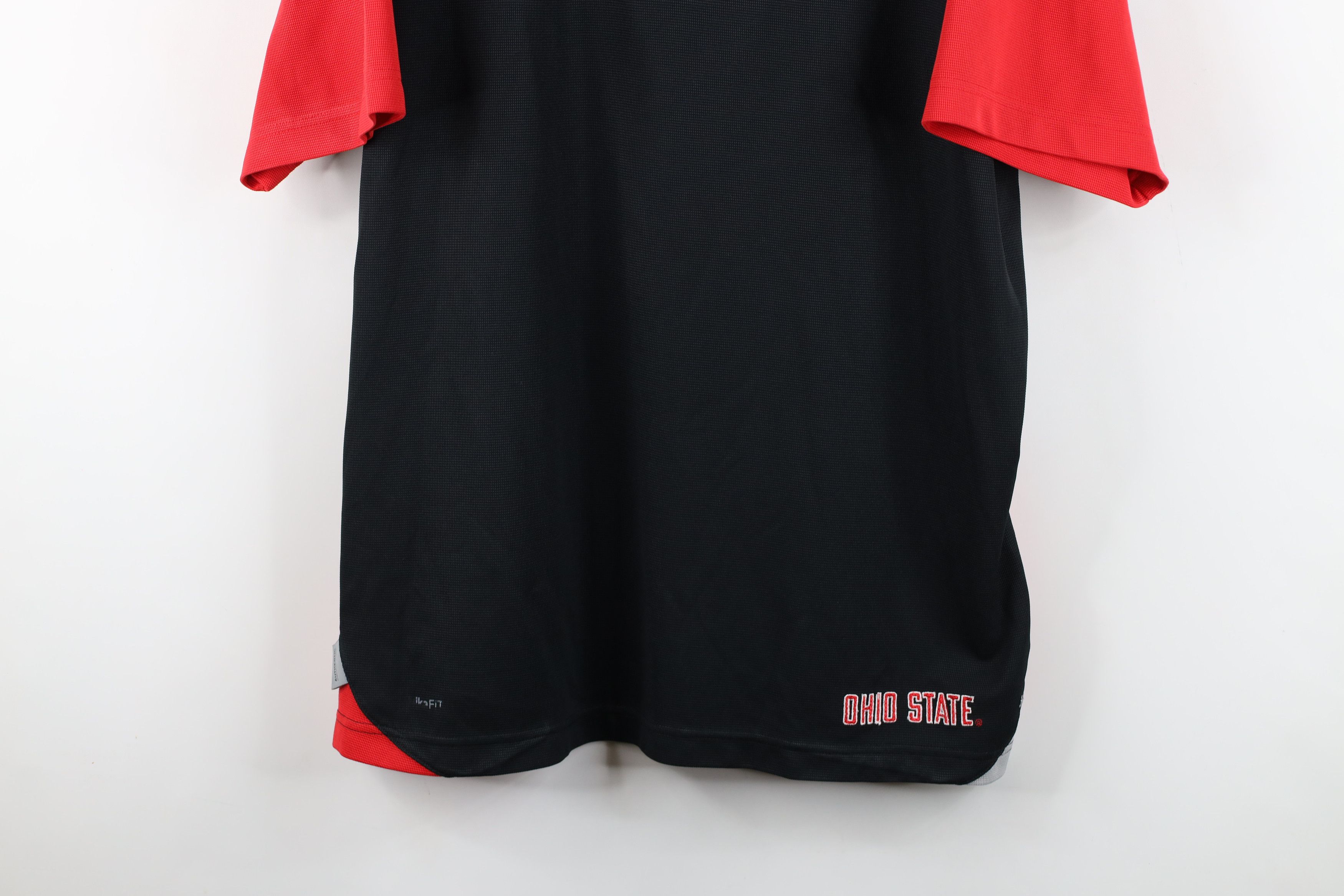 Nike × Vintage Vintage Nike Mini Swoosh Ohio State University Football Polo Size US L / EU 52-54 / 3 - 3 Thumbnail
