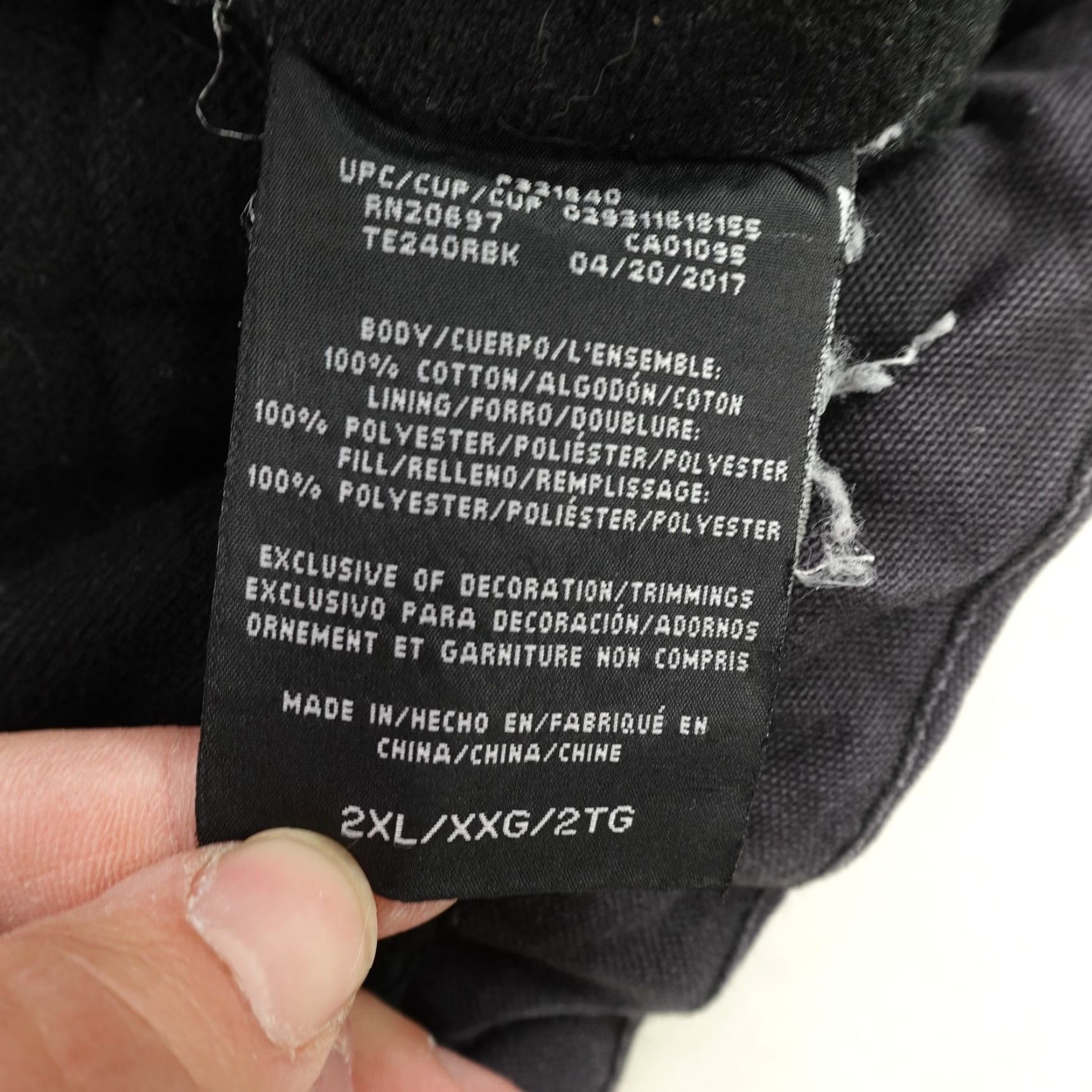 Dickies Dickies Vest Mens 2XL Black Canvas Quilt Lined Full Zip Workwear Utility Vest Size US XXL / EU 58 / 5 - 6 Thumbnail