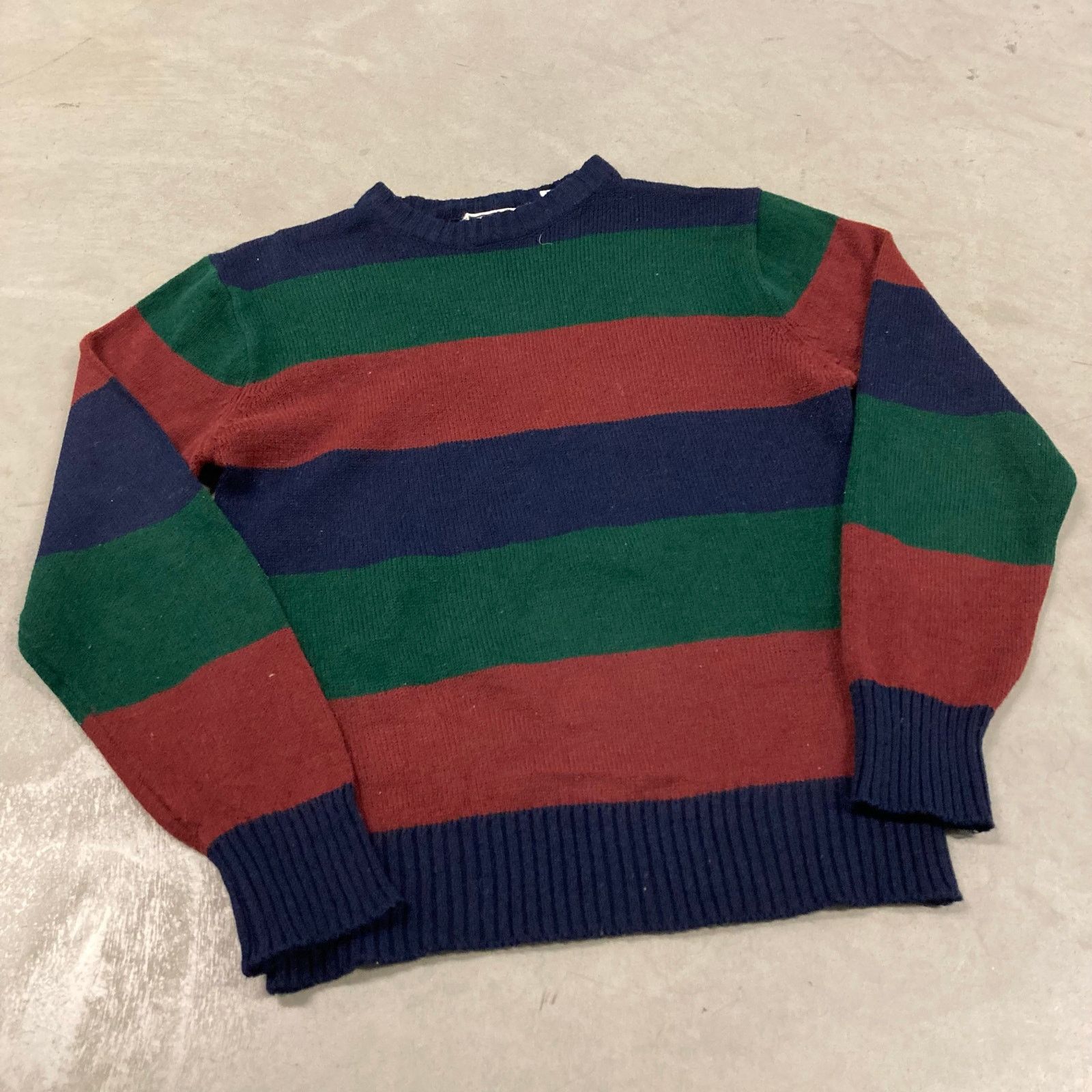 Vintage vintage striped sweater Size US M / EU 48-50 / 2 - 1 Thumbnail