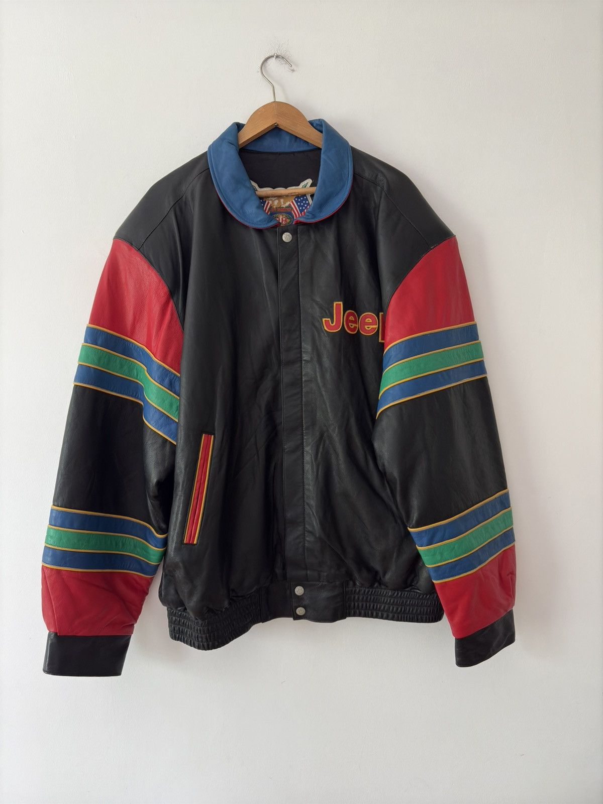 Designer × Jeff Hamilton × Vintage Jeff Hamilton Jeep Limited Edition Leather Jacket XL Size US XL / EU 56 / 4 - 3 Thumbnail