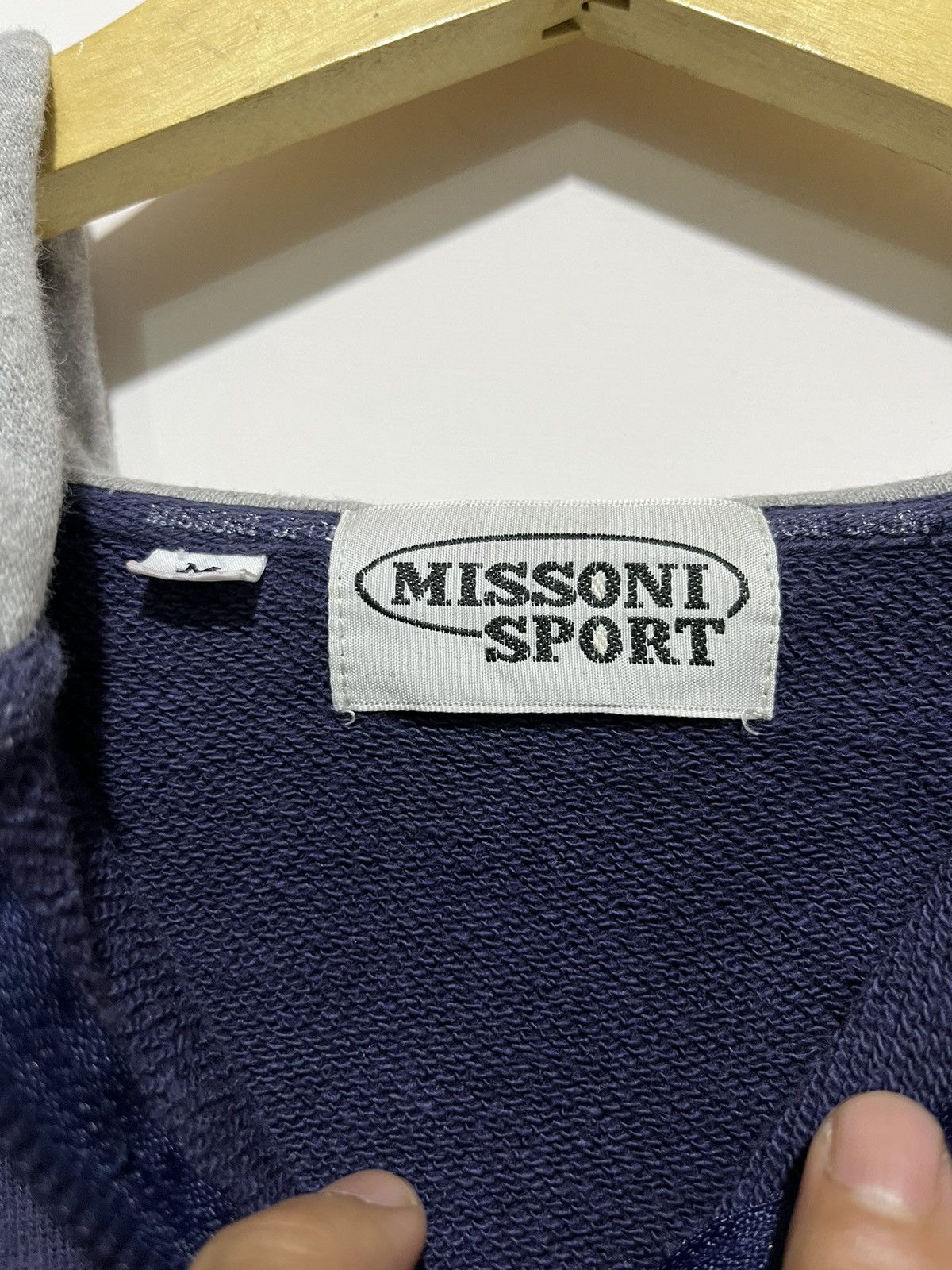 Japanese Brand 💸BINDINGOFFER💸Vintage Missoni sport half zip hoodie Size US M / EU 48-50 / 2 - 5 Thumbnail