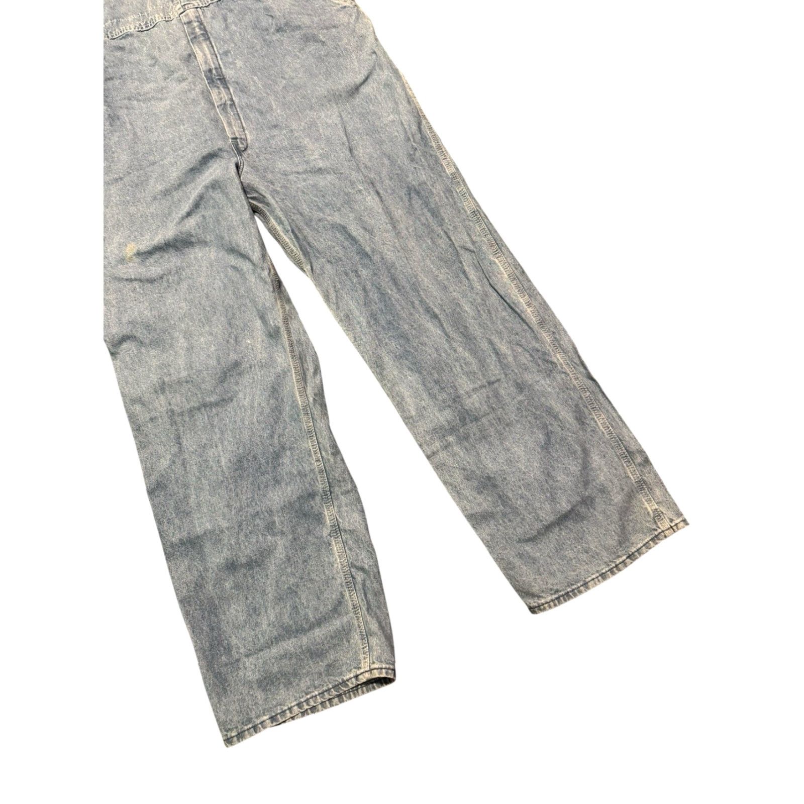 Vintage VTG OshKosh Bib Overalls 44x32 Blue Carpenter Made in USA Vestbak Workwear Denim OshKosh B'gosh Men Big & Tall Regular USA Workwear 44 32 Blue Size US 44 / EU 60 - 3 Thumbnail