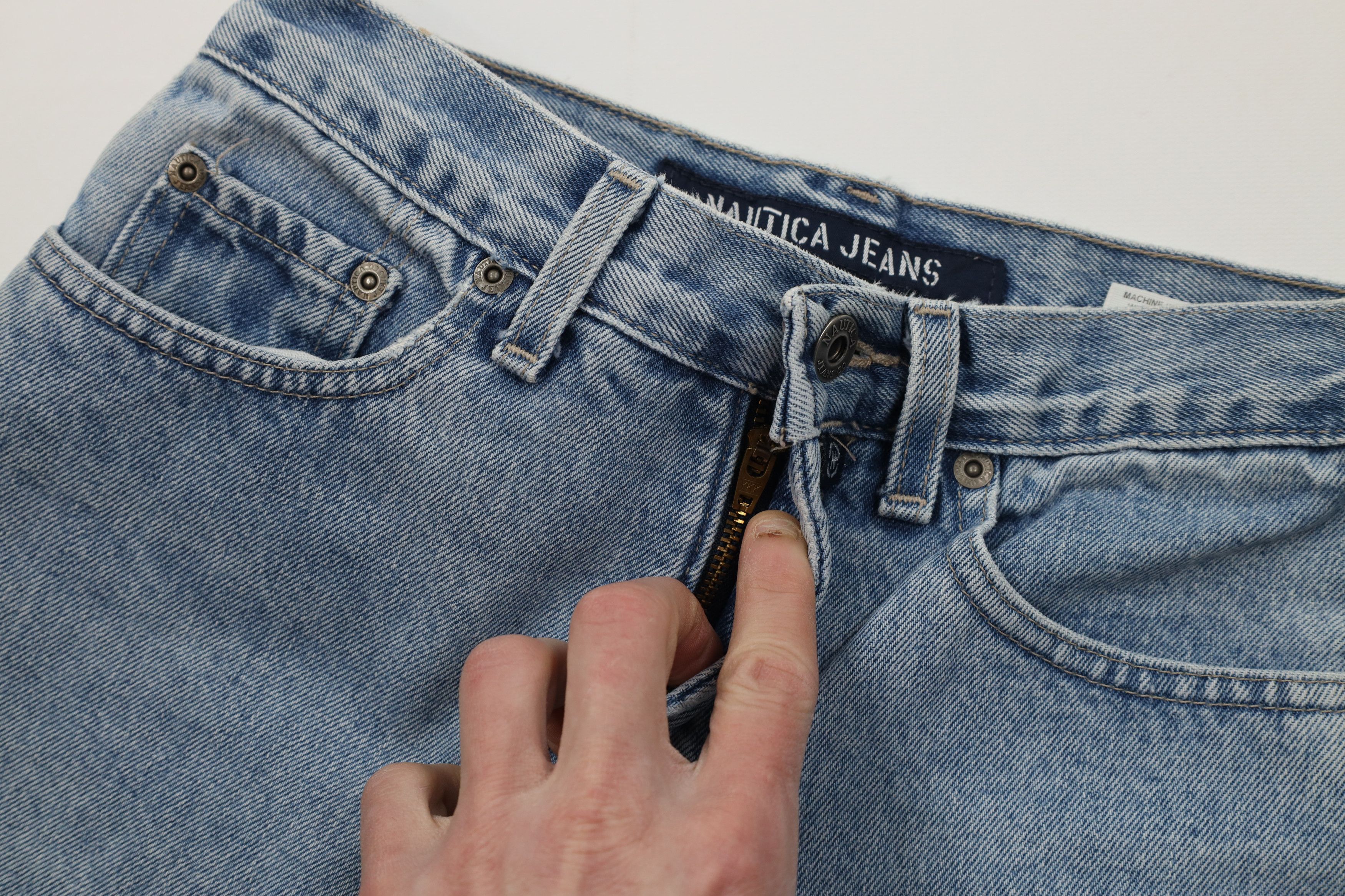 Nautica Vintage 90s Nautica Straight Leg Denim Jeans Blue Cotton USA Size 26" / US 2 / IT 38 - 8 Thumbnail