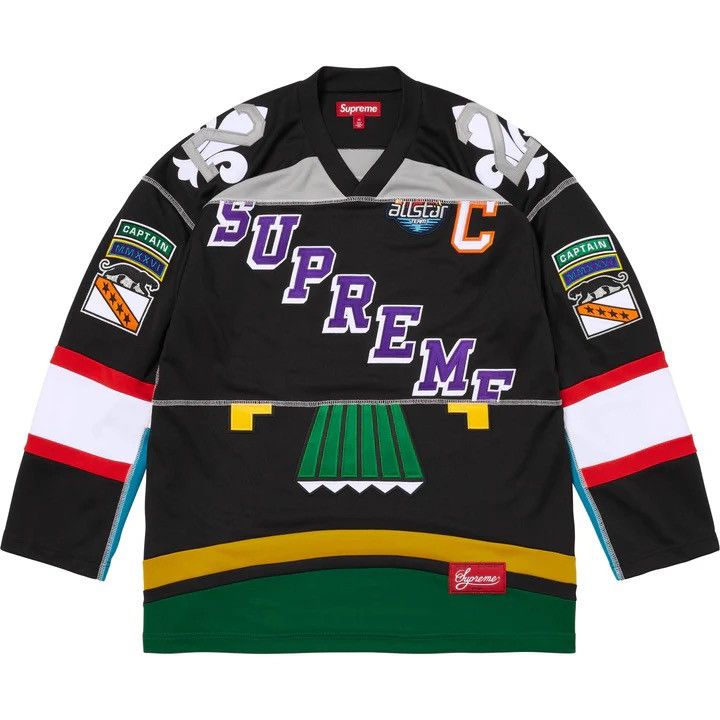Supreme Supreme Paneled Hockey Jersey Black Size Small Size US S / EU 44-46 / 1 - 4 Thumbnail