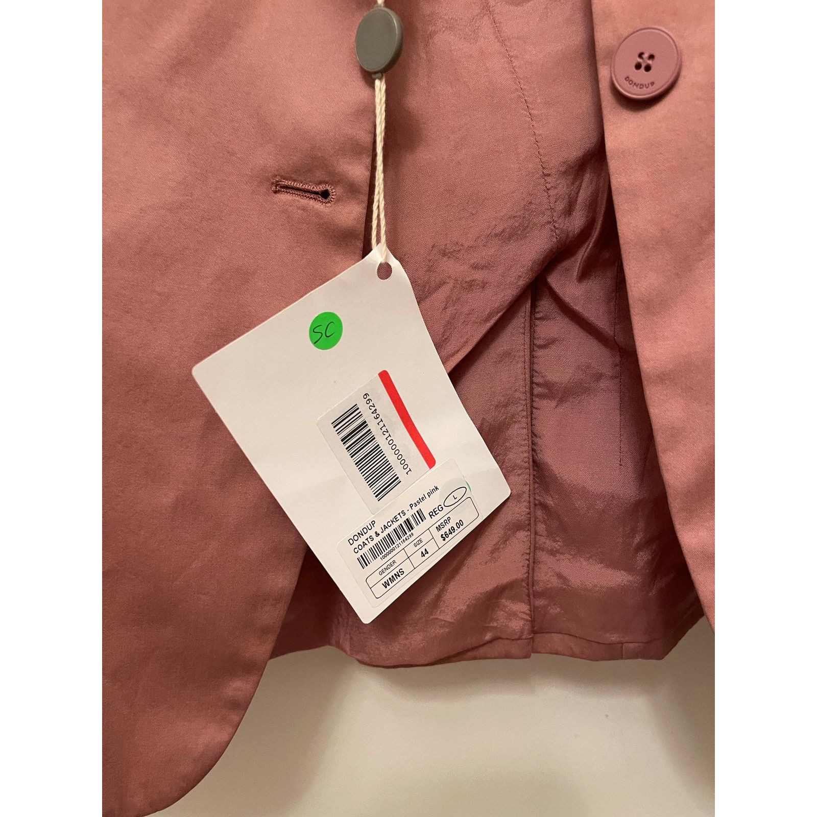 Dondup Dondup Pastel Pink Blazer, NWT, Size: 44 Size M / US 6-8 / IT 42-44 - 4 Thumbnail