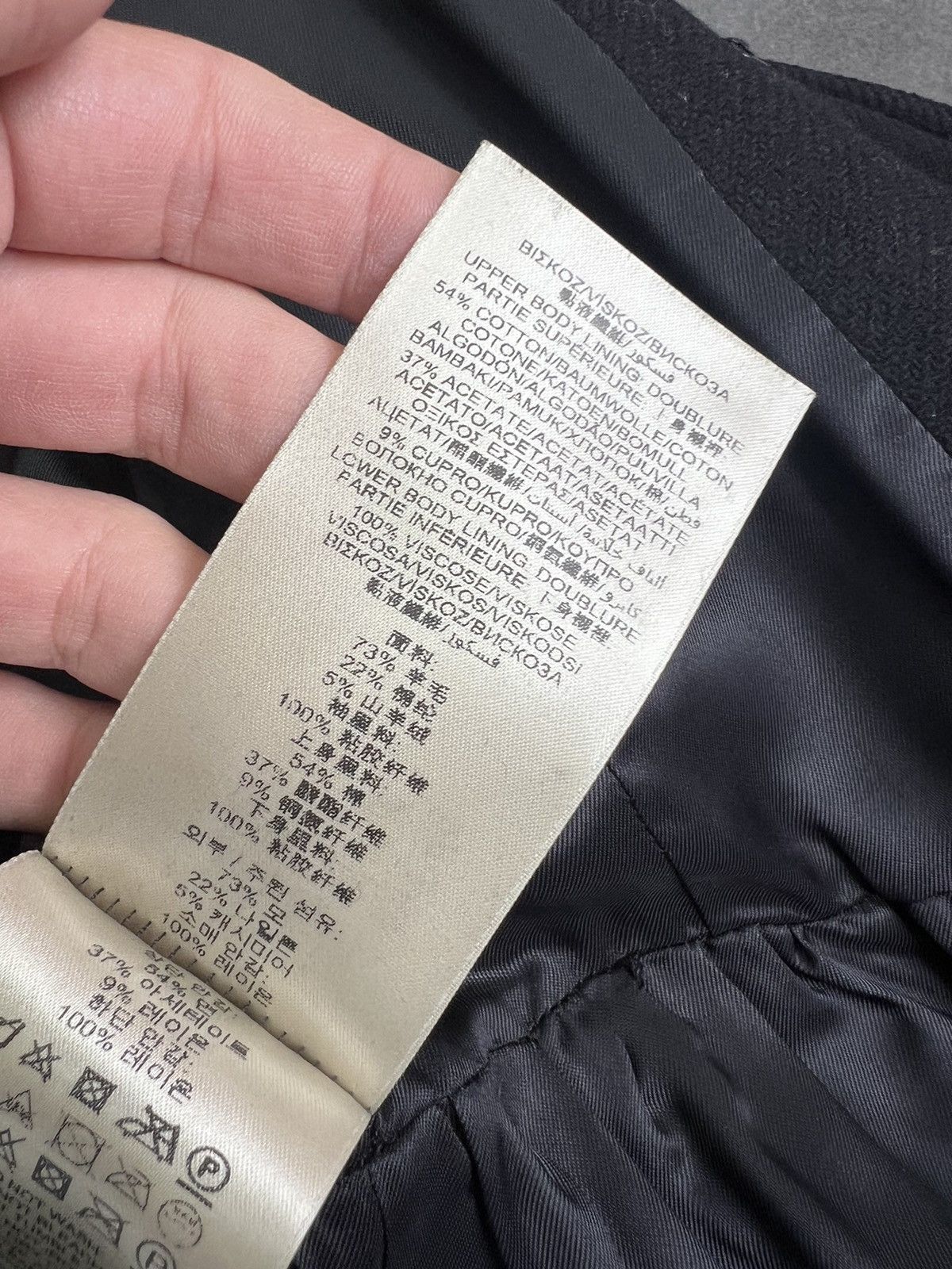 Burberry × Vintage Burberry Wool Cashmere Black Double Breasted Trench Coat Size S / US 4 / IT 40 - 13 Thumbnail