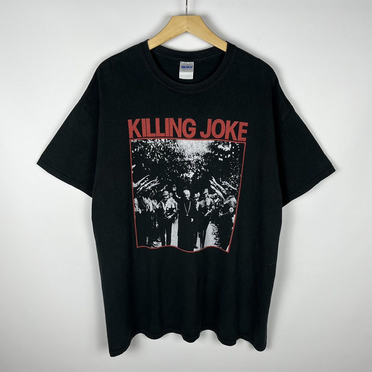 Band Tees Vintage Killing Joke “Laugh? I Nearly Bought One!” tee 90’s Size US XL / EU 56 / 4 - 1 Thumbnail