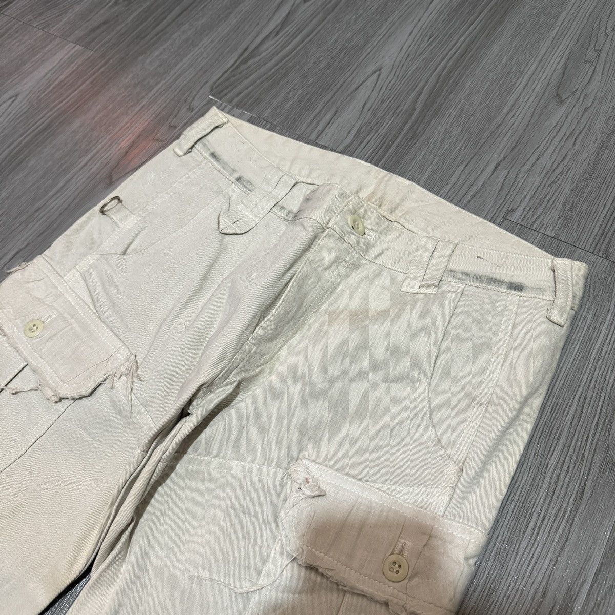 Japanese Brand Ozone Rocks Cargo Strap Pants Size 28" / US 6 / IT 42 - 4 Thumbnail