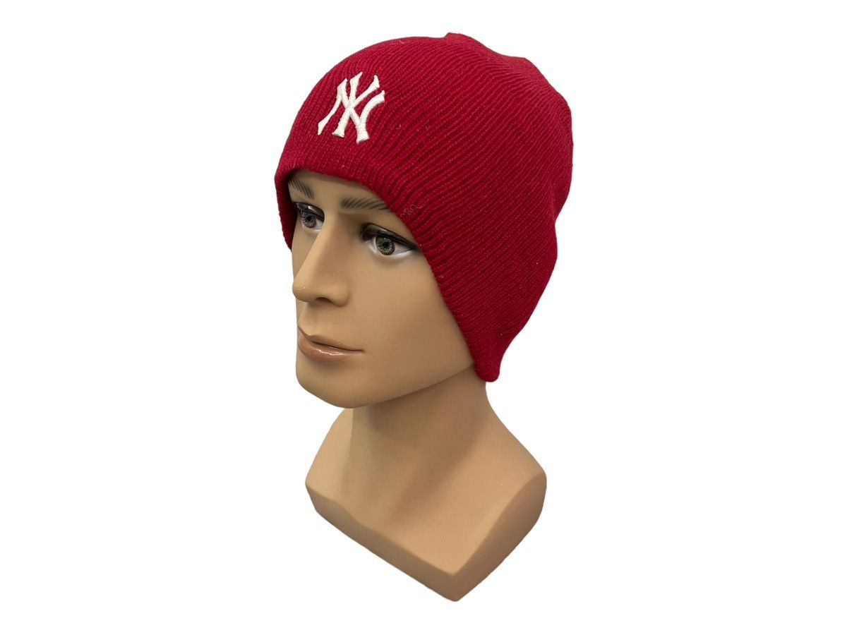 MLB New York Yankees MLB Red Knit Beanie Hat - NY Logo Size ONE SIZE - 3 Thumbnail