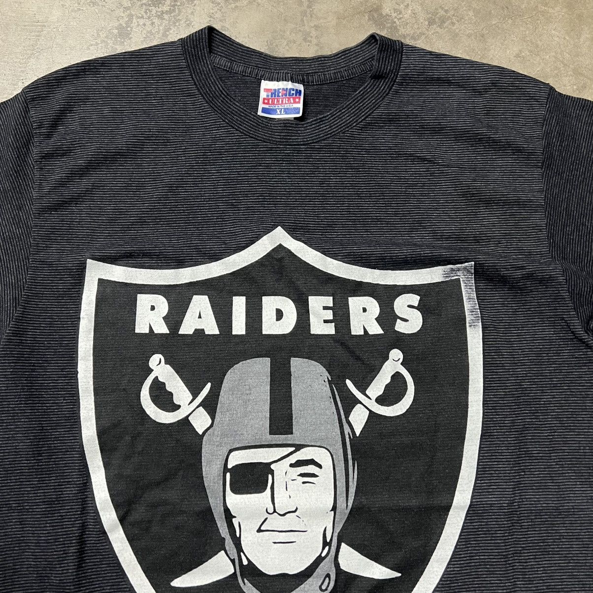 NFL × Vintage Vintage 90’s NFL Los Angeles Raiders Football 🇺🇸 T-Shirt Size US XL / EU 56 / 4 - 2 Thumbnail