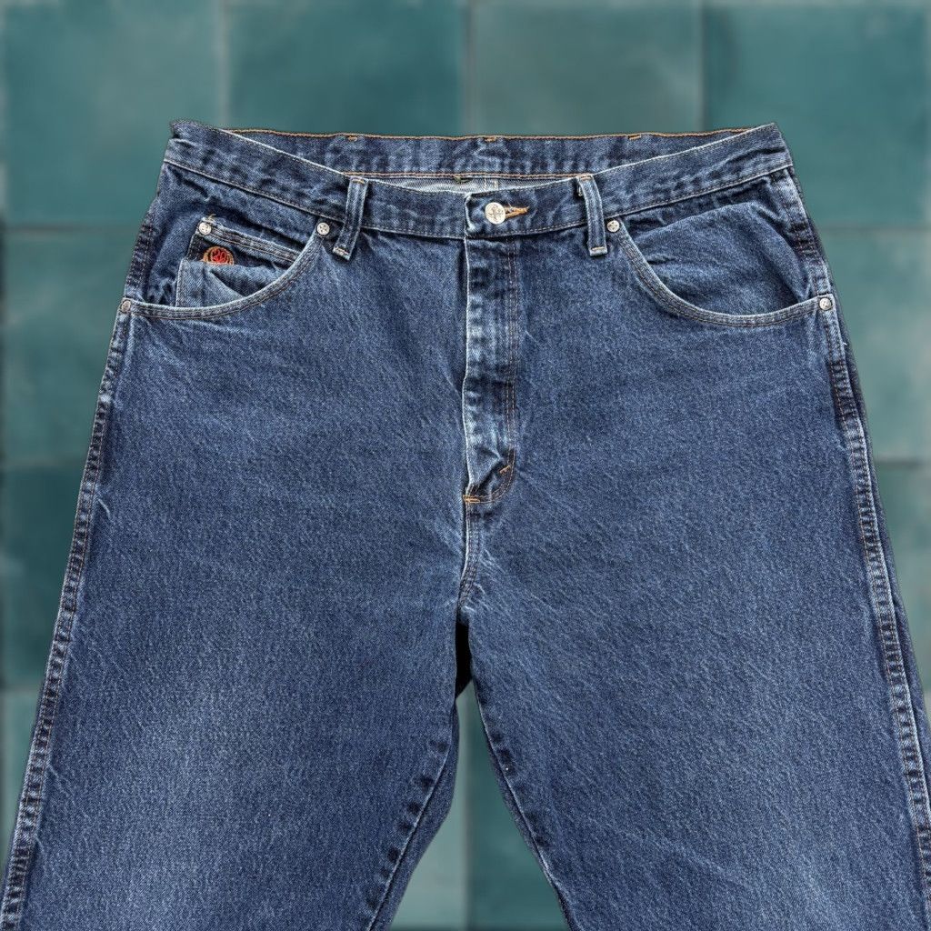 Wrangler Wrangler Jeans Men's 36x32 Blue Style 22 Original Denim Rodeo Western Taper 20X 5-Pocket Logo Embroidered Zip Fly Relaxed Mid Rise Denim Jeans Mens Size US 36 / EU 52 - 1 Thumbnail