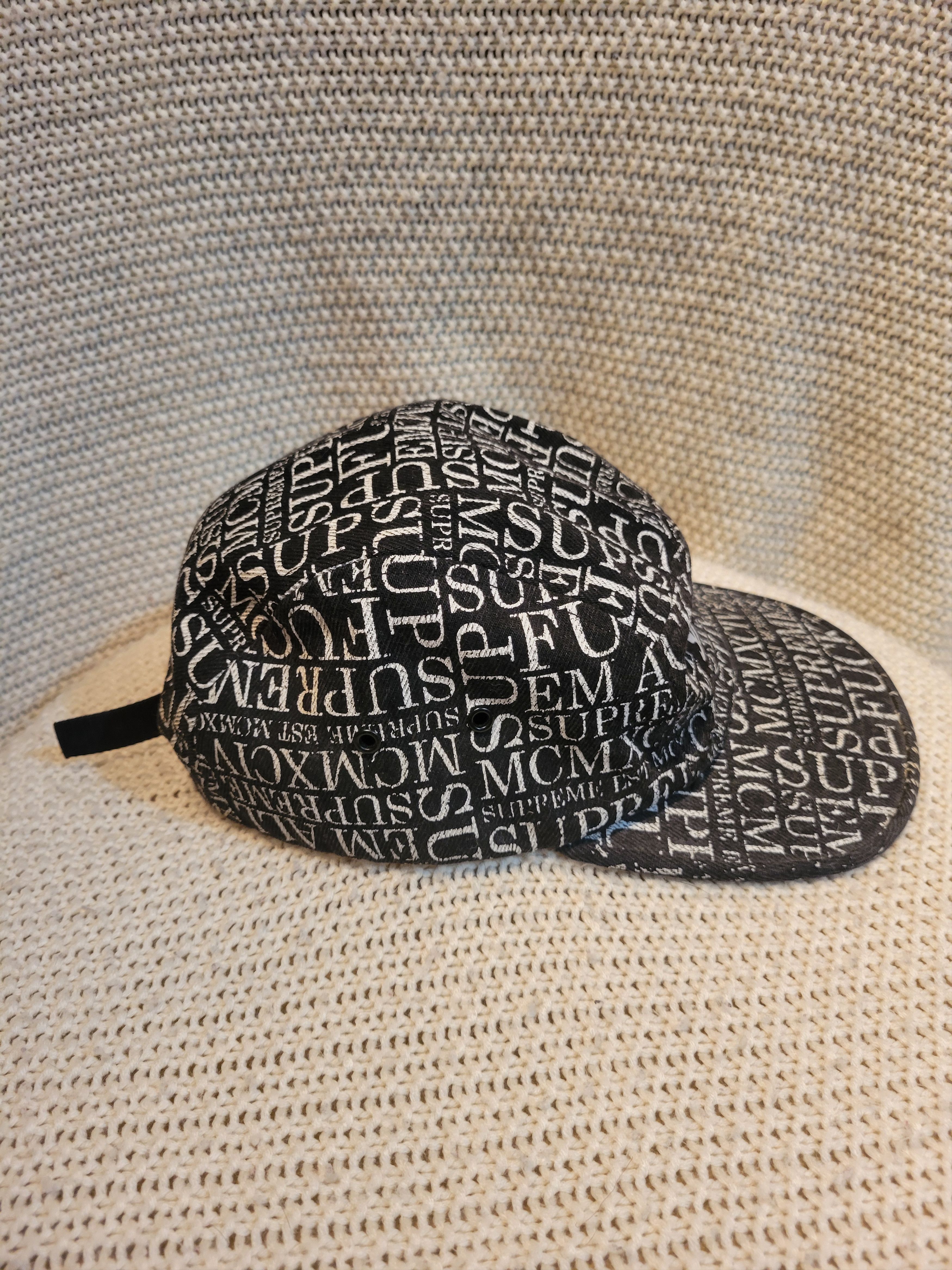 Supreme Supreme Fu*k Em ALL Denim Camp Cap Size ONE SIZE - 4 Thumbnail