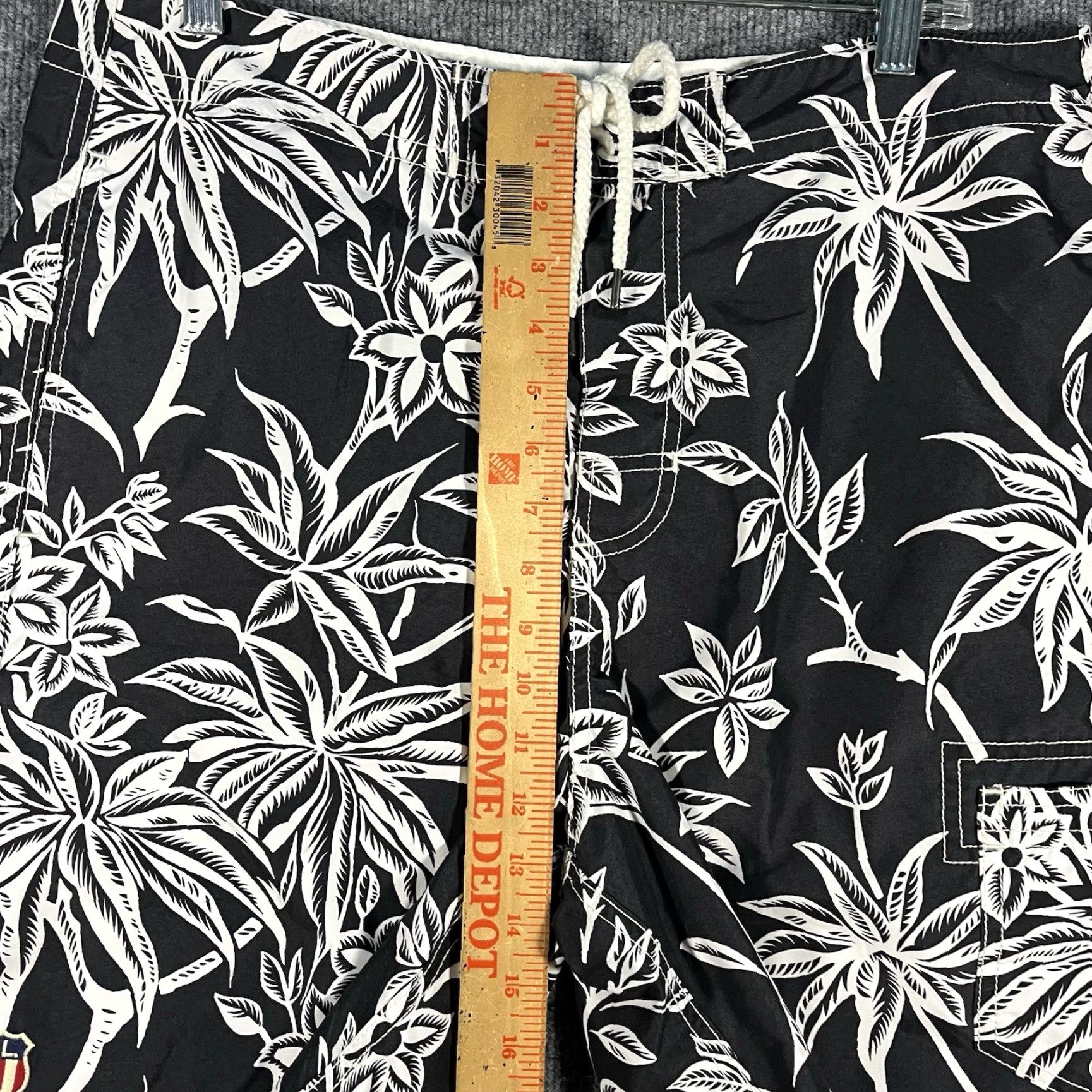 Ralph Lauren VINTAGE Ralph Lauren Polo Jeans Co Mens Bottom L Swim Board Shorts Trunks RL-67 Black 90s Beach Sports Drawstring Size US L / EU 52-54 / 3 - 7 Thumbnail