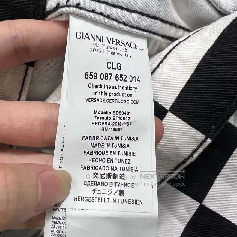 Versace Versace Plaid denim top Size US XXS / EU 40 - 4 Thumbnail